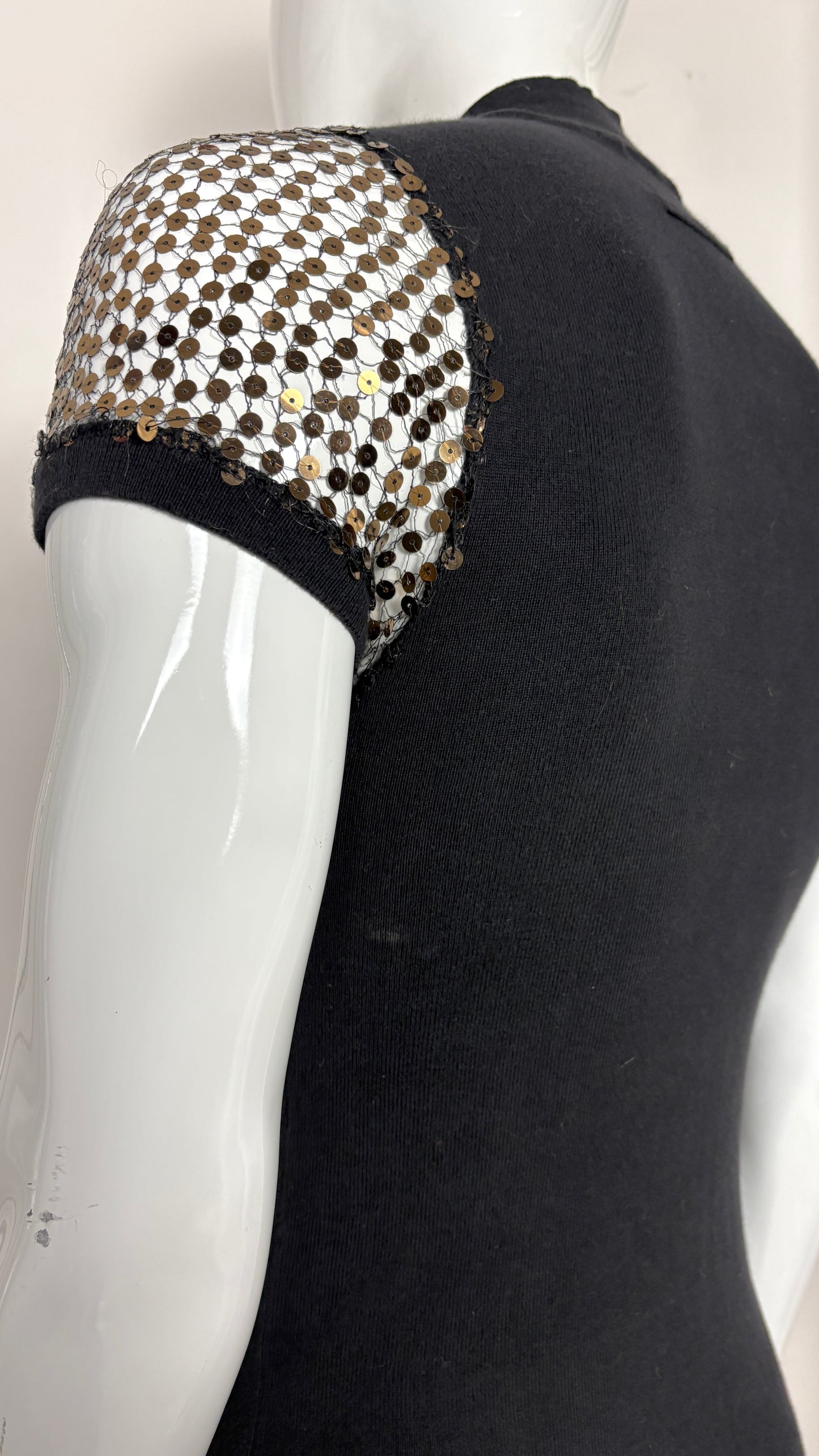 Jean Paul Gaultier sequin sleeve top