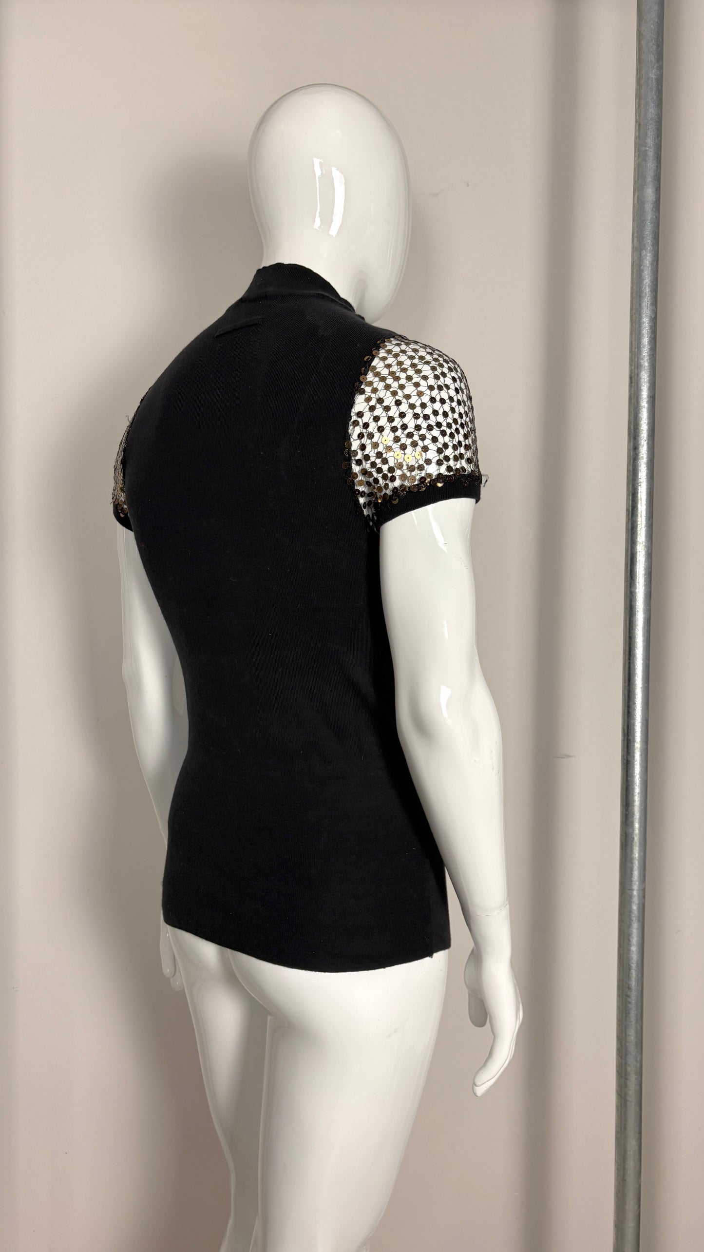 Jean Paul Gaultier sequin sleeve top