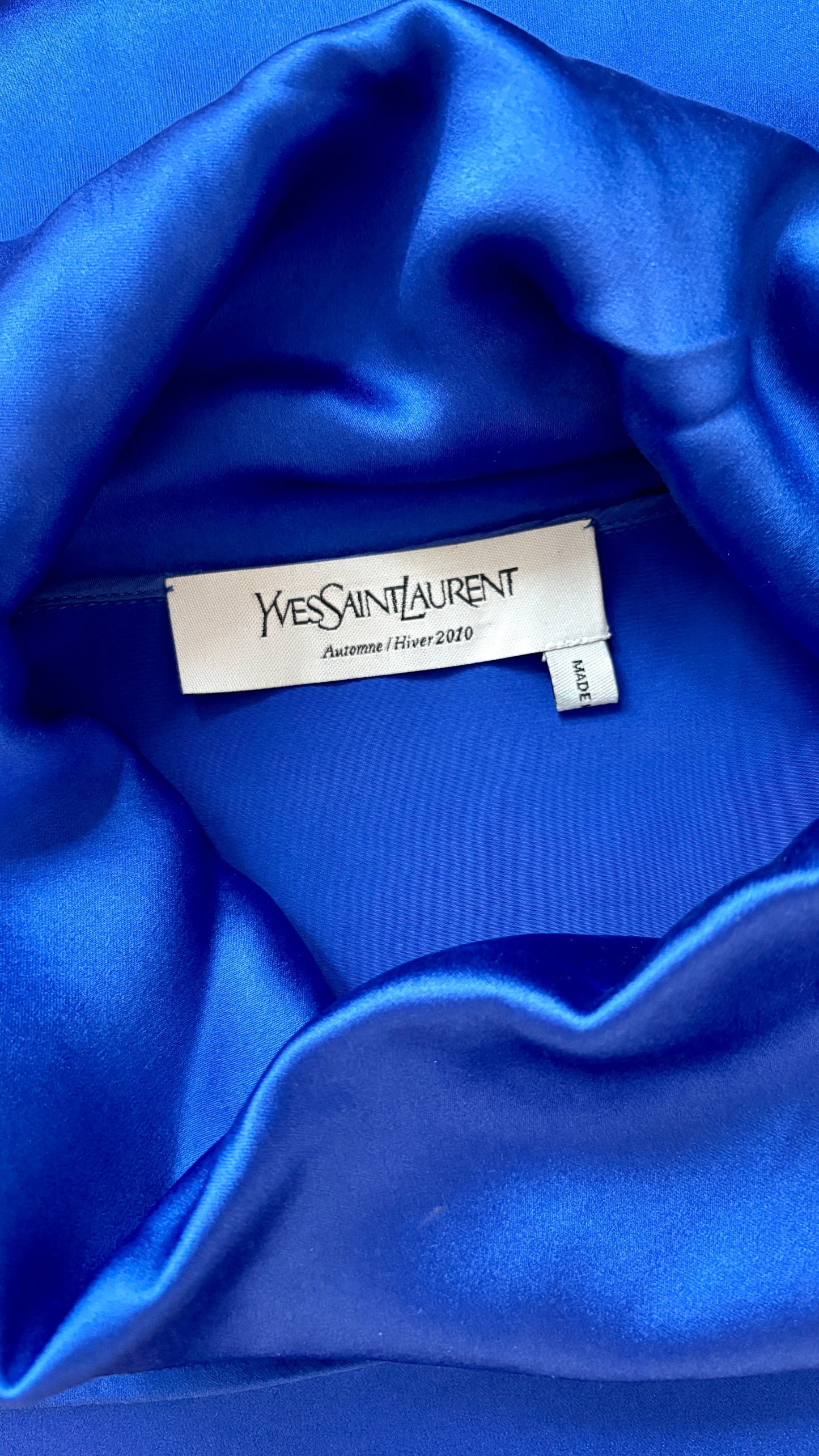 Yves Saint laurent A/W 2010 silk blouse