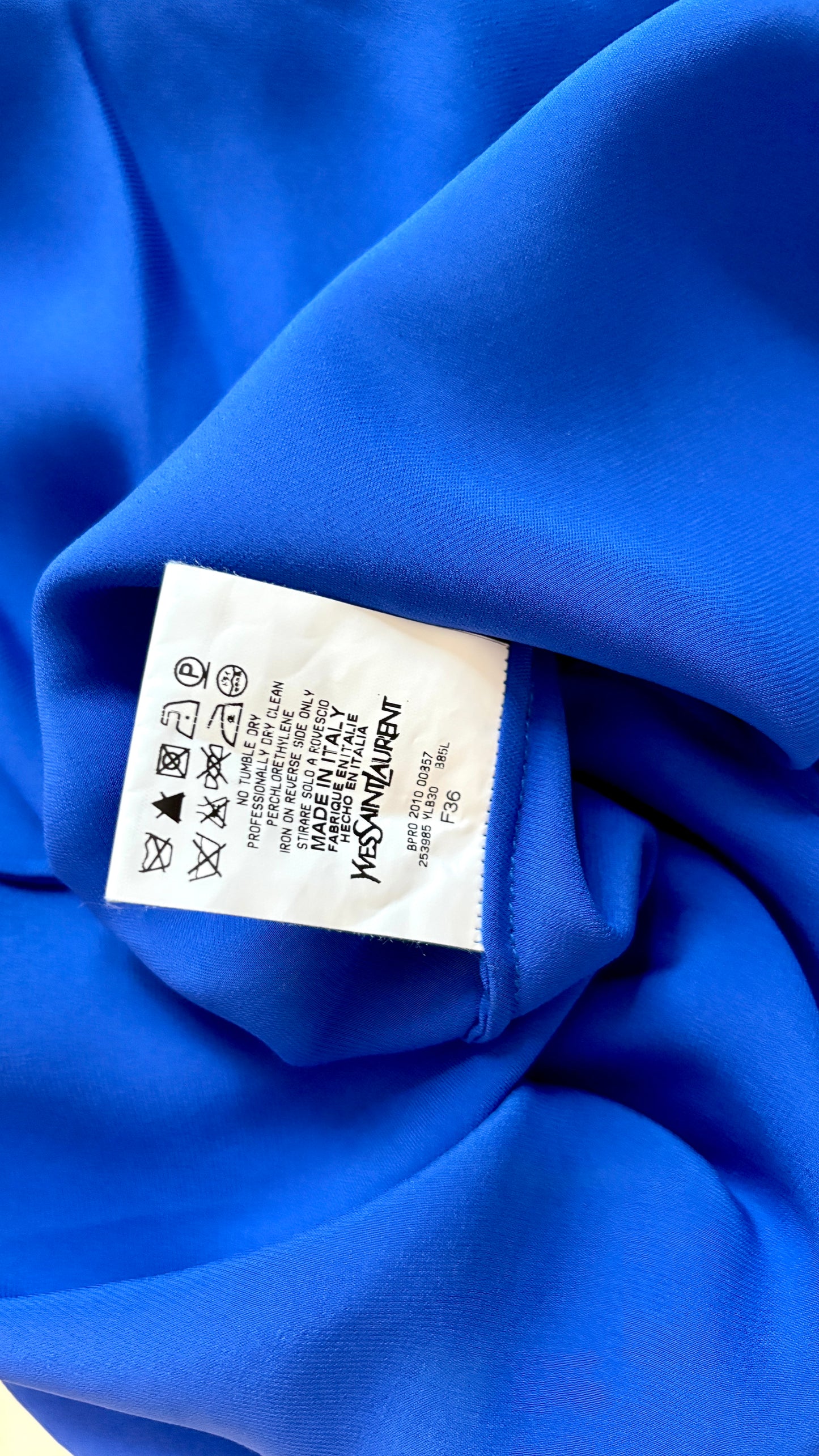Yves Saint laurent A/W 2010 silk blouse