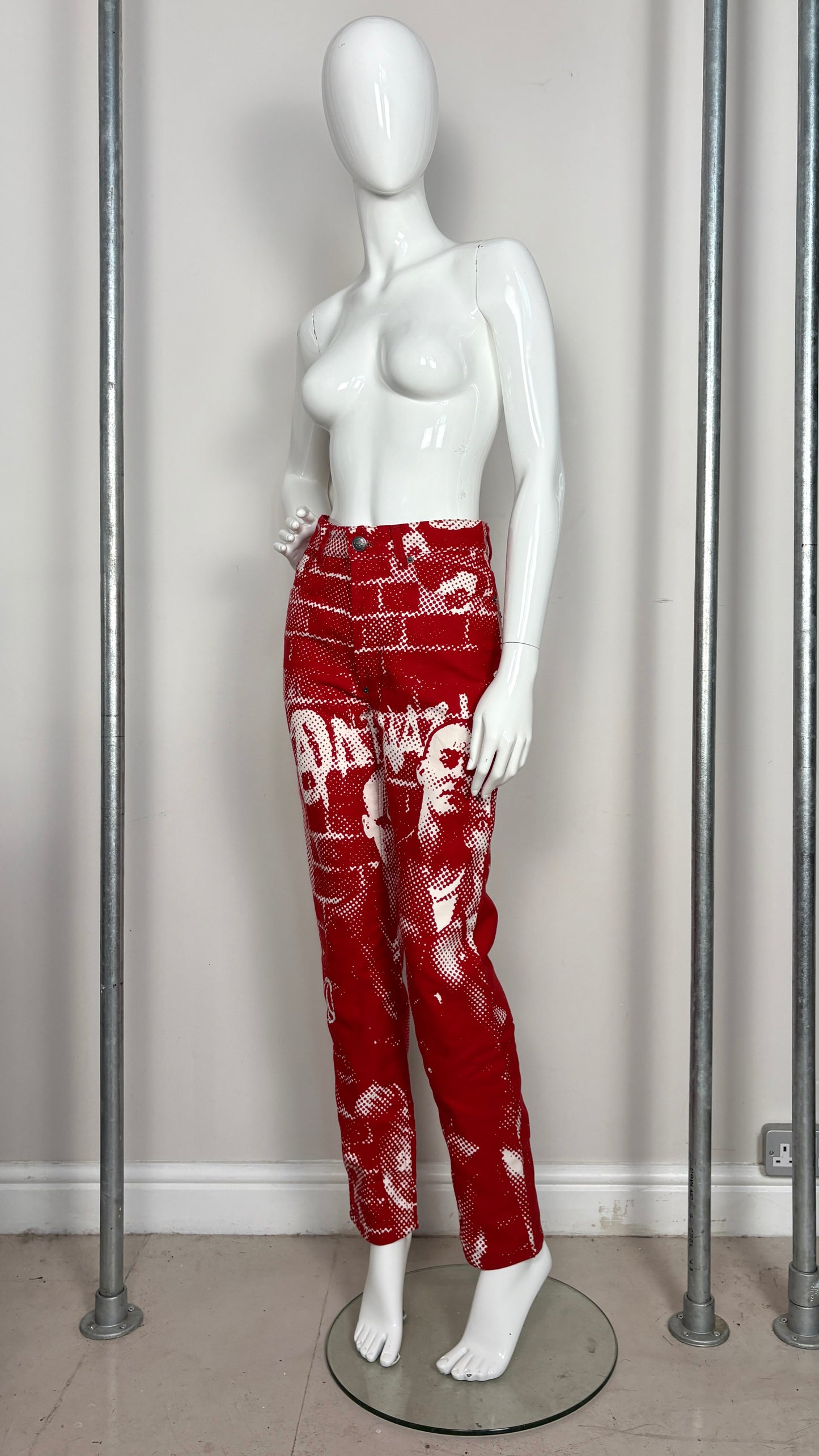 Jean Paul Gaultier A/W 1997 'fight racism' trousers