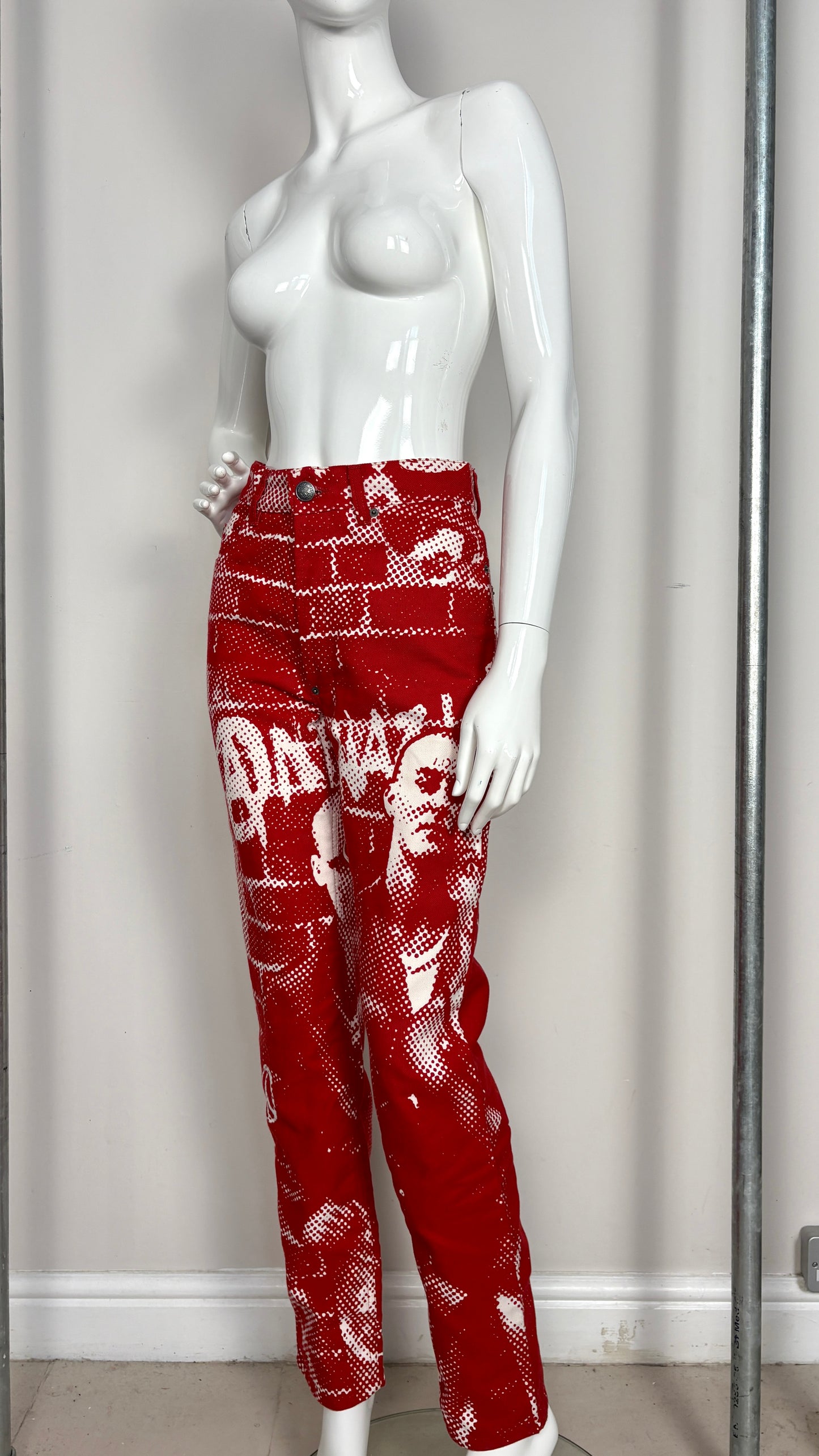 Jean Paul Gaultier A/W 1997 'fight racism' trousers