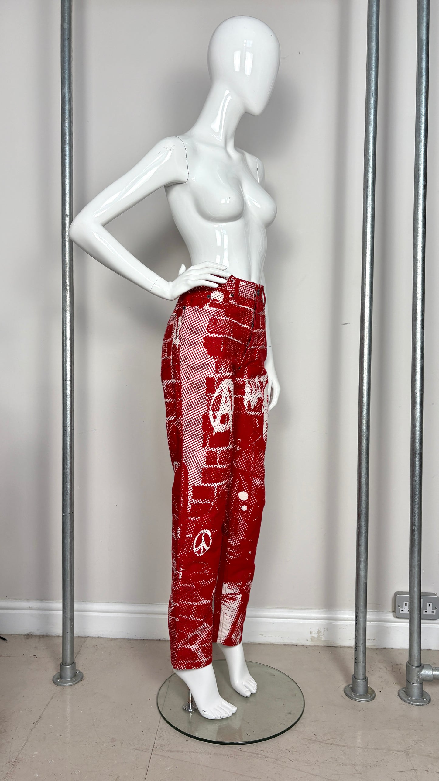 Jean Paul Gaultier A/W 1997 'fight racism' trousers