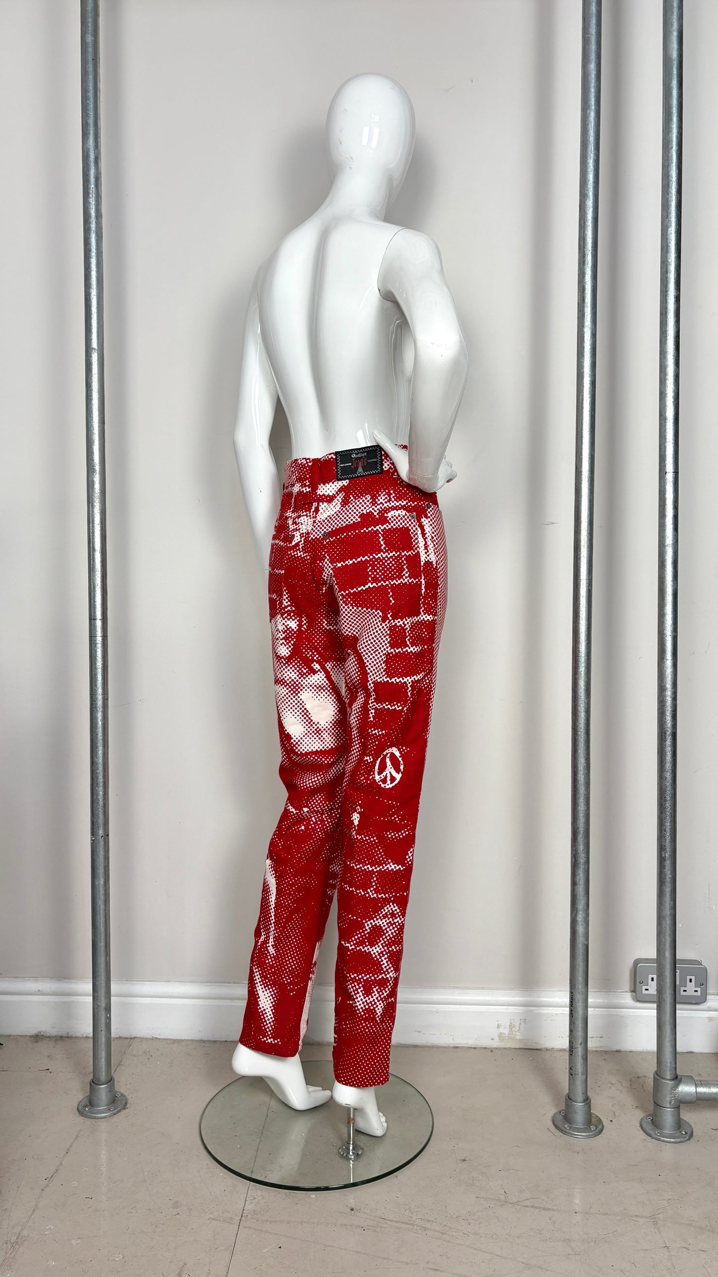 Jean Paul Gaultier A/W 1997 'fight racism' trousers