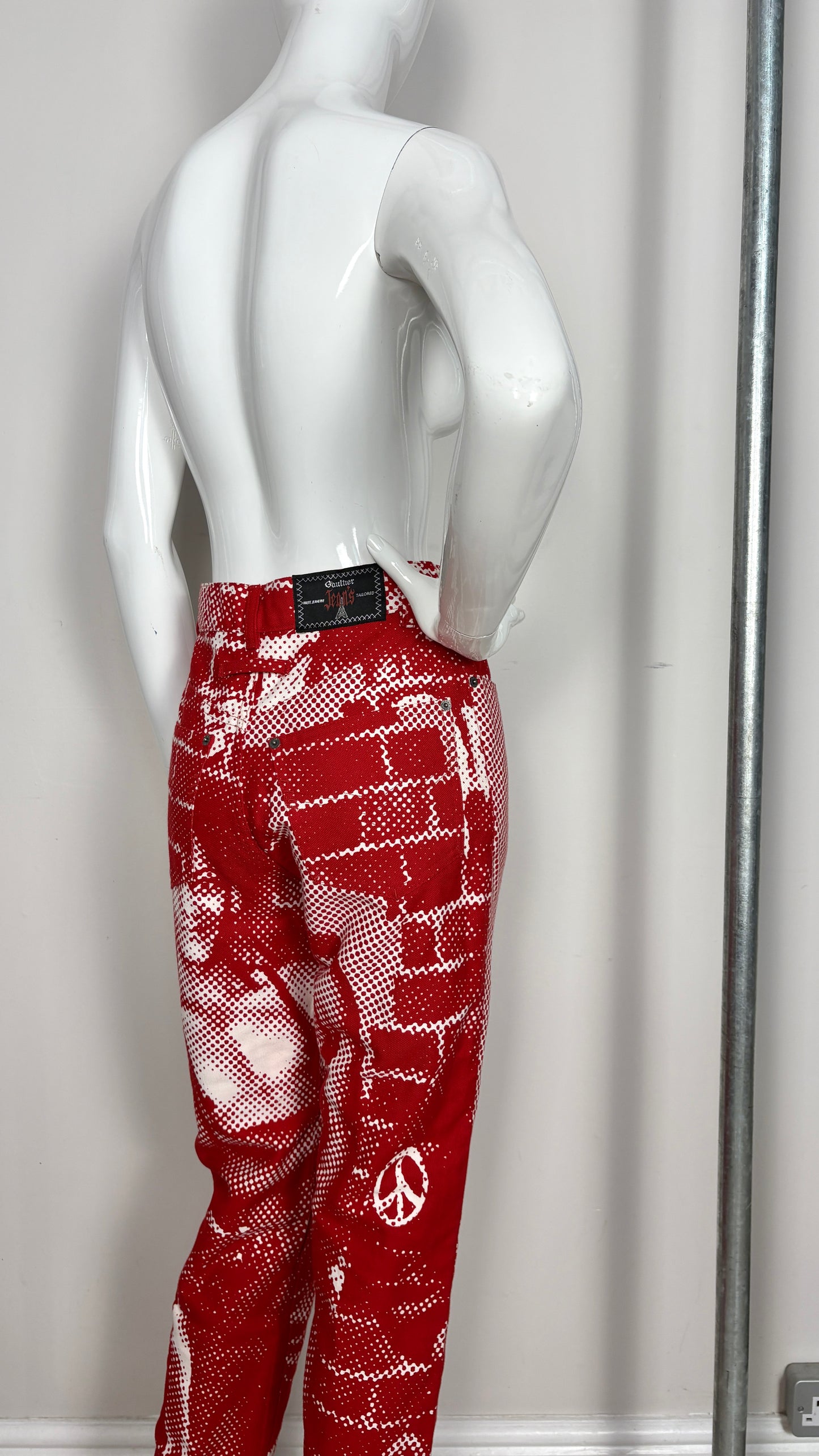 Jean Paul Gaultier A/W 1997 'fight racism' trousers