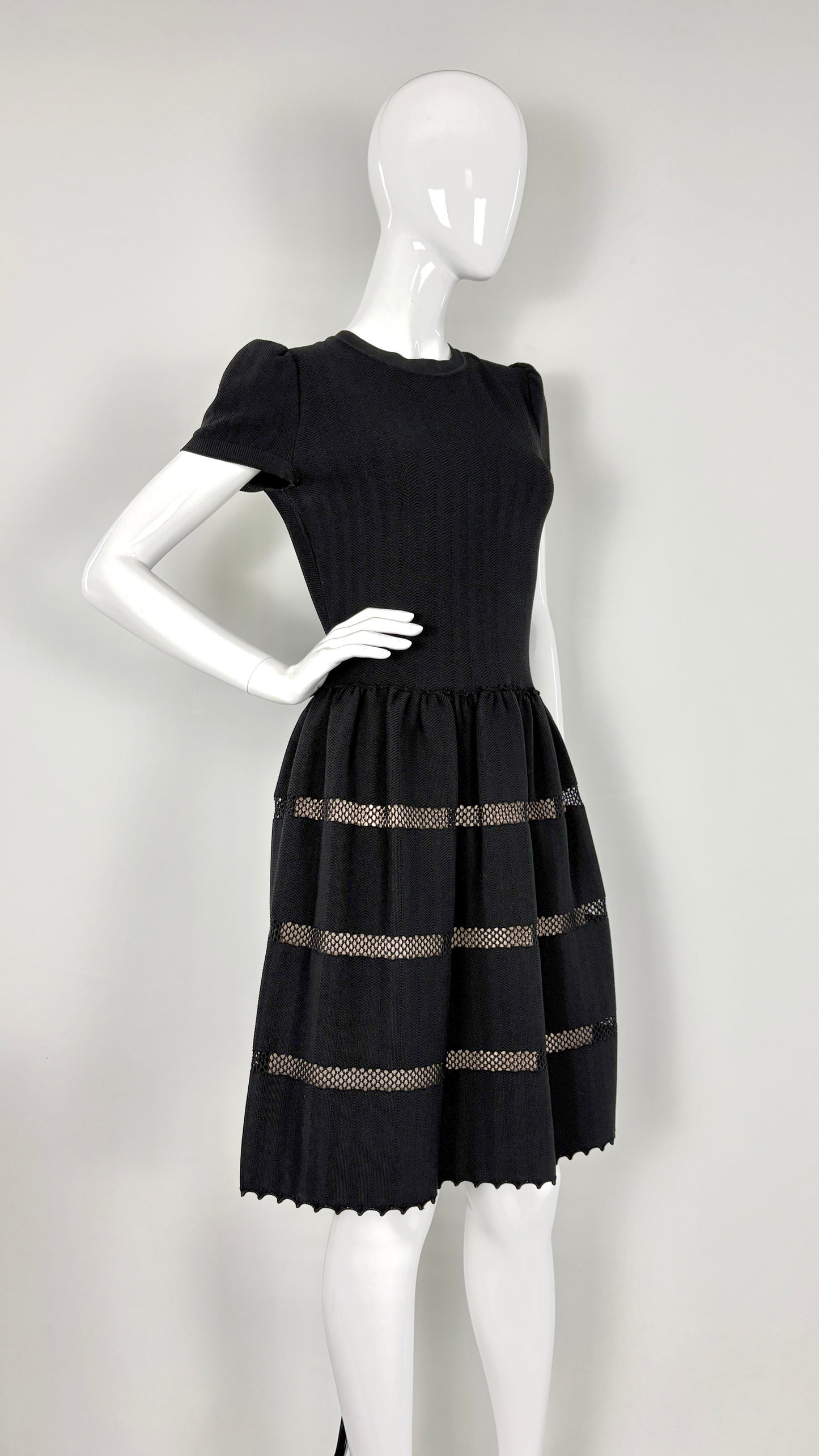 Valentino stripe knit dress