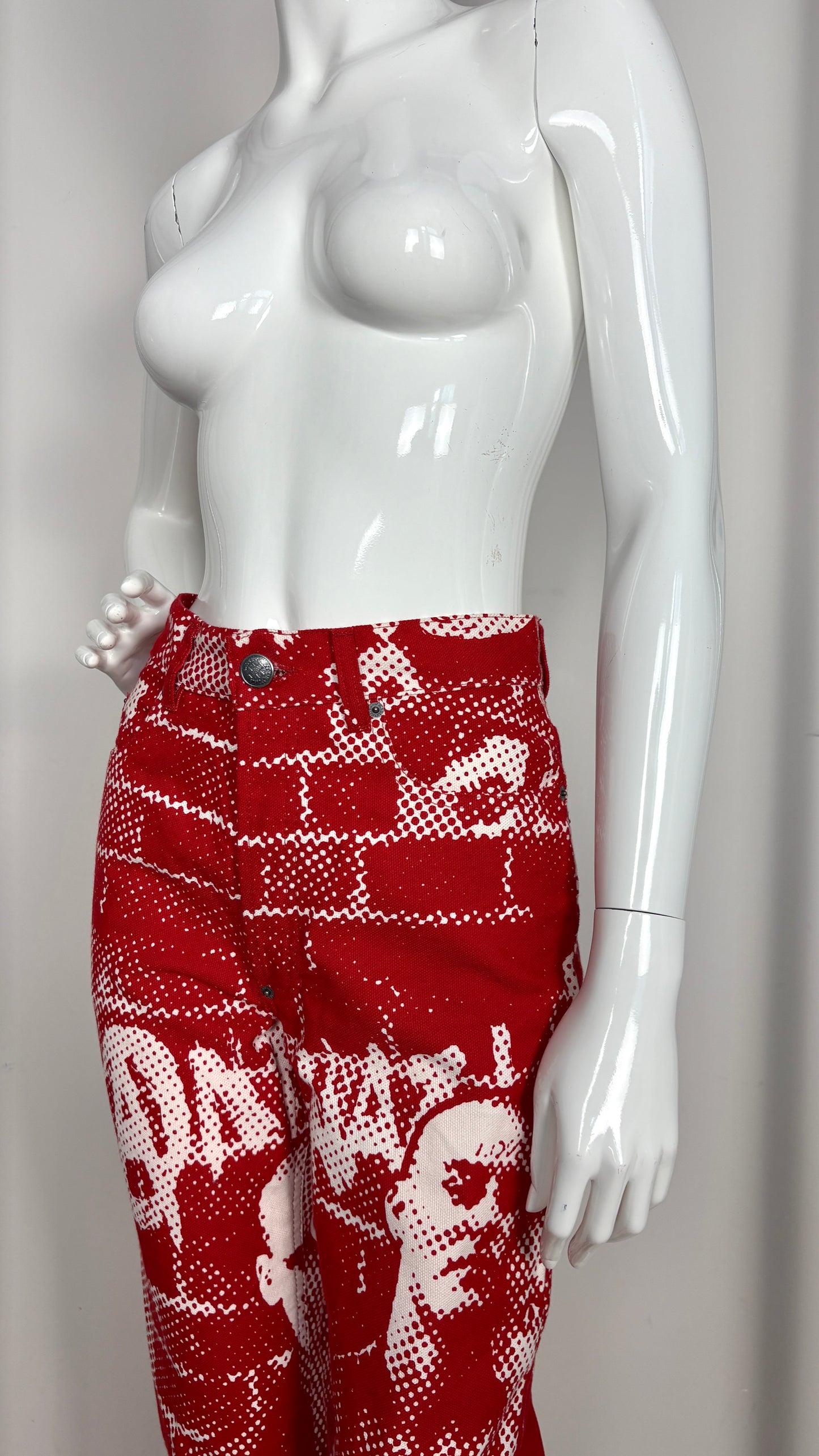 Jean Paul Gaultier A/W 1997 'fight racism' trousers