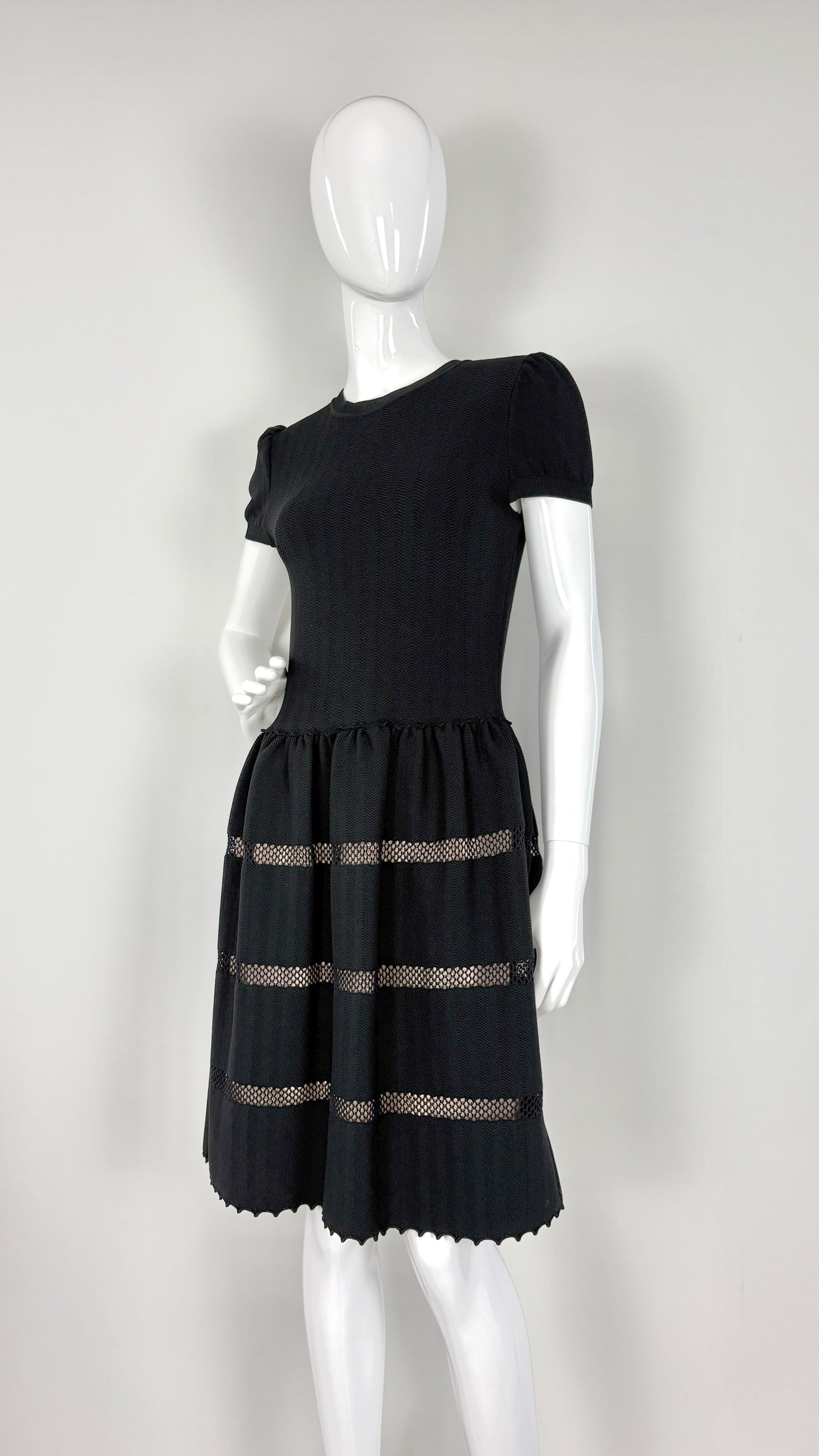 Valentino stripe knit dress