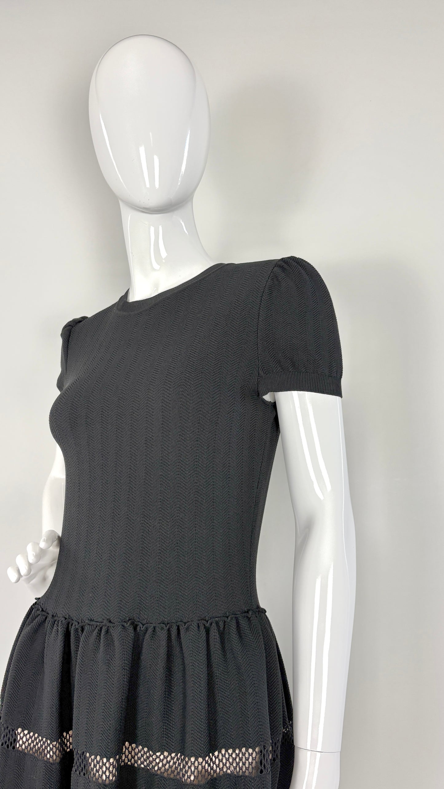 Valentino stripe knit dress