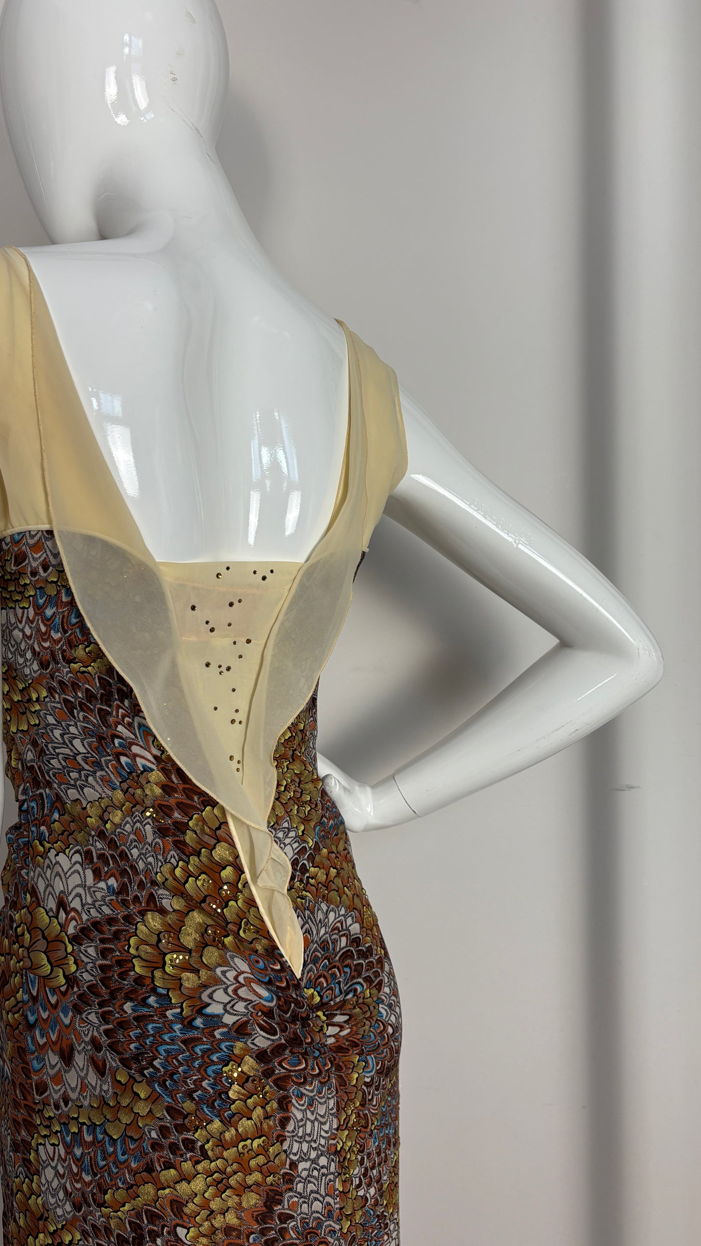 Voyage feather effect dress and bolero