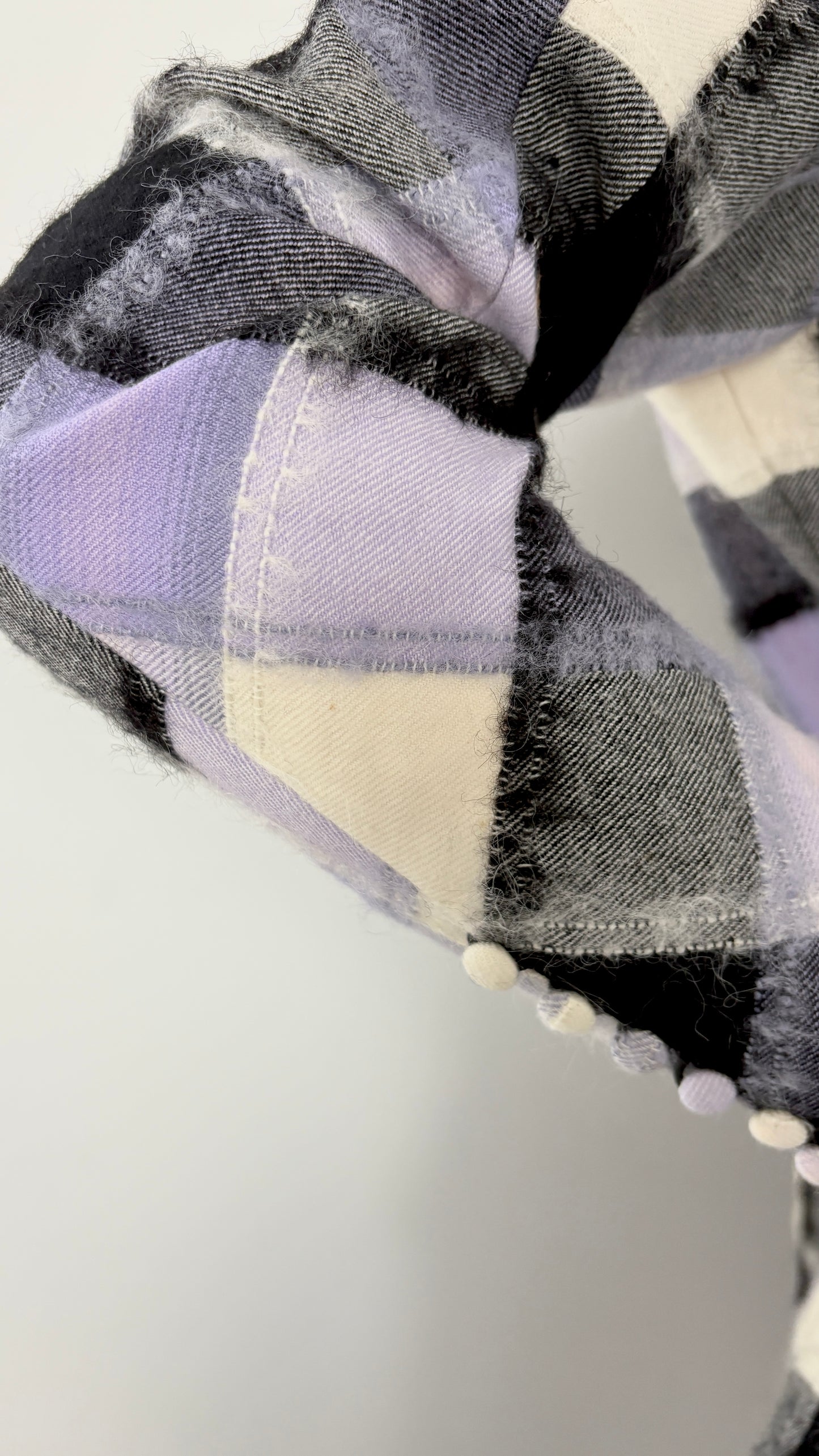 John Galliano A/W 1998 wool and mohair jacket with draped collar
