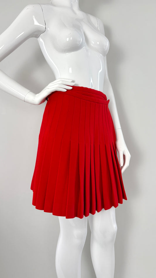 JW Anderson Scottish wool mini kilt