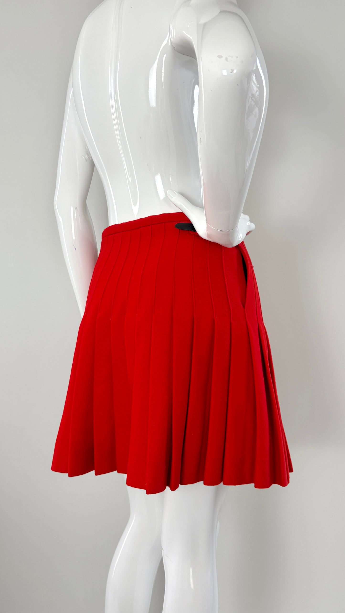 JW Anderson Scottish wool mini kilt