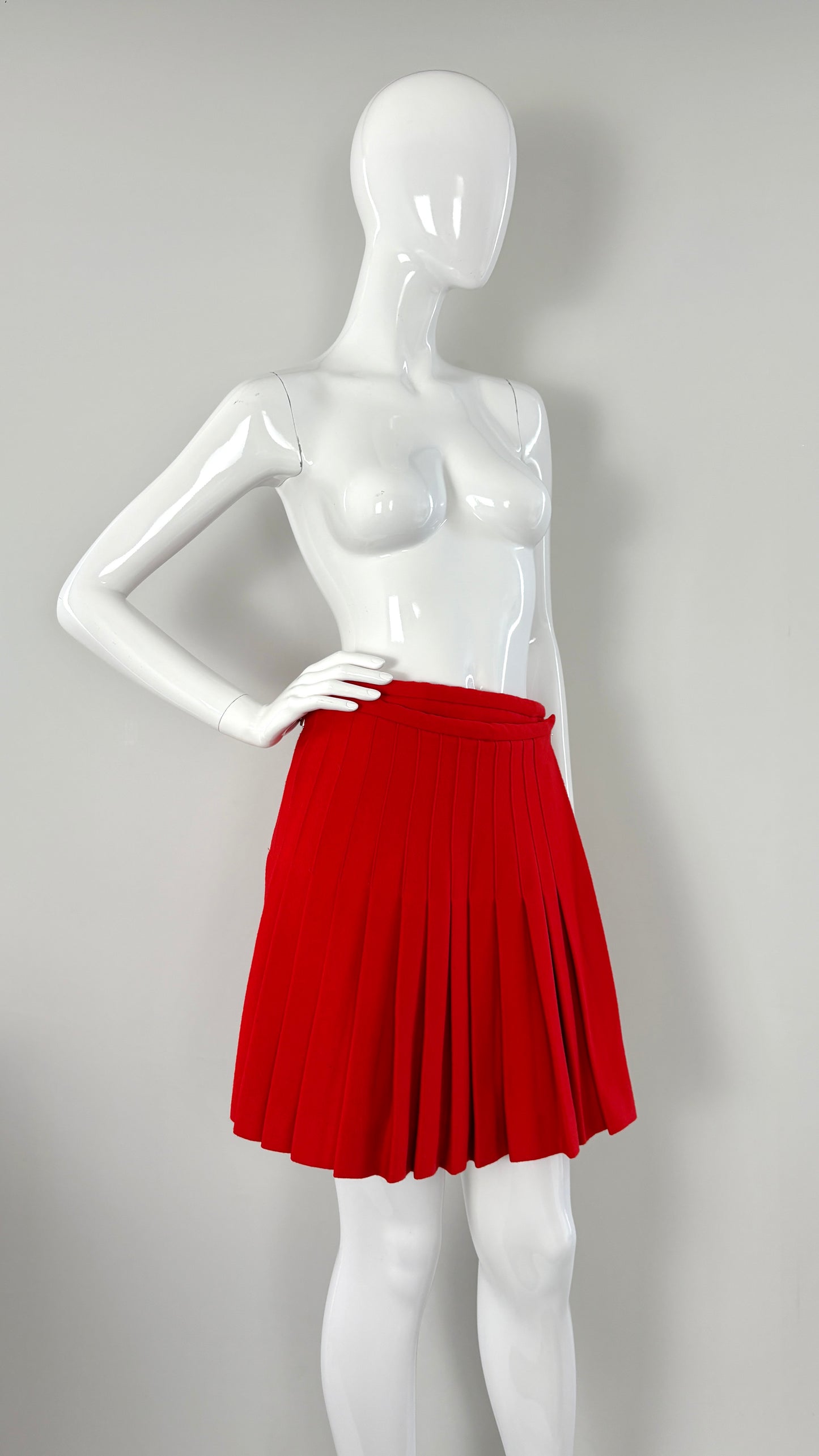 JW Anderson Scottish wool mini kilt