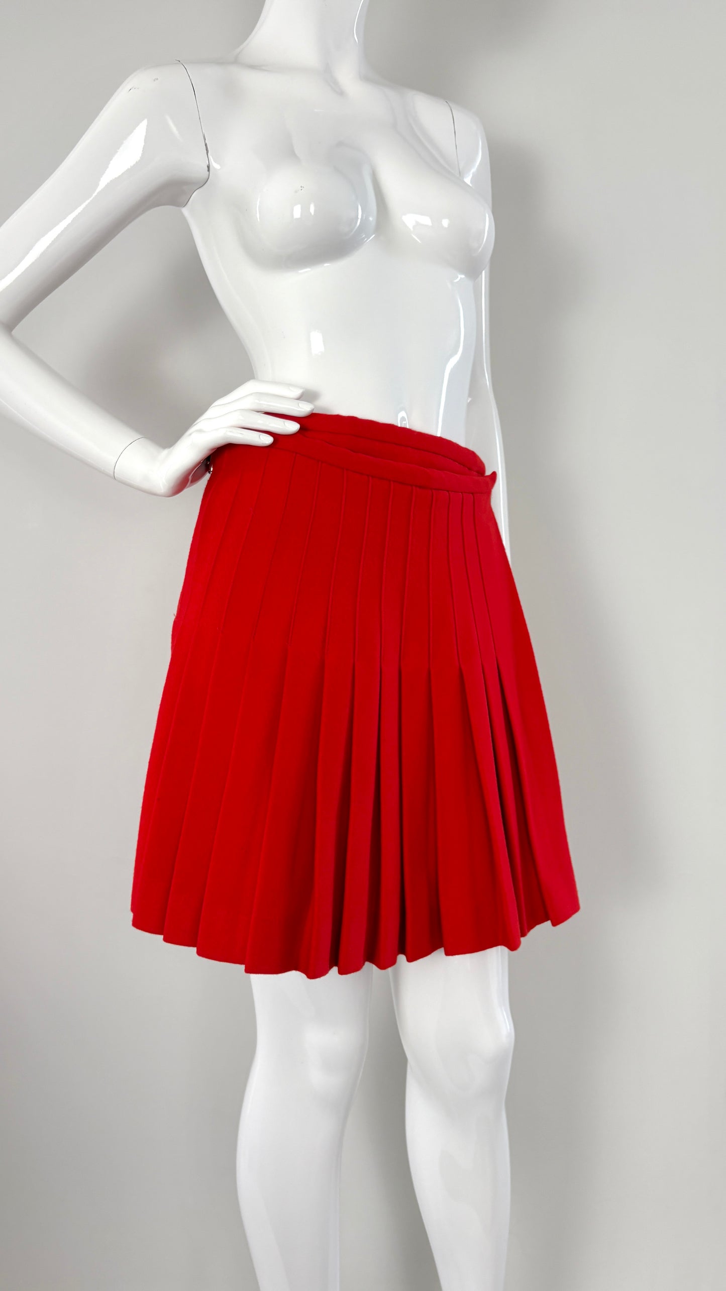 JW Anderson Scottish wool mini kilt
