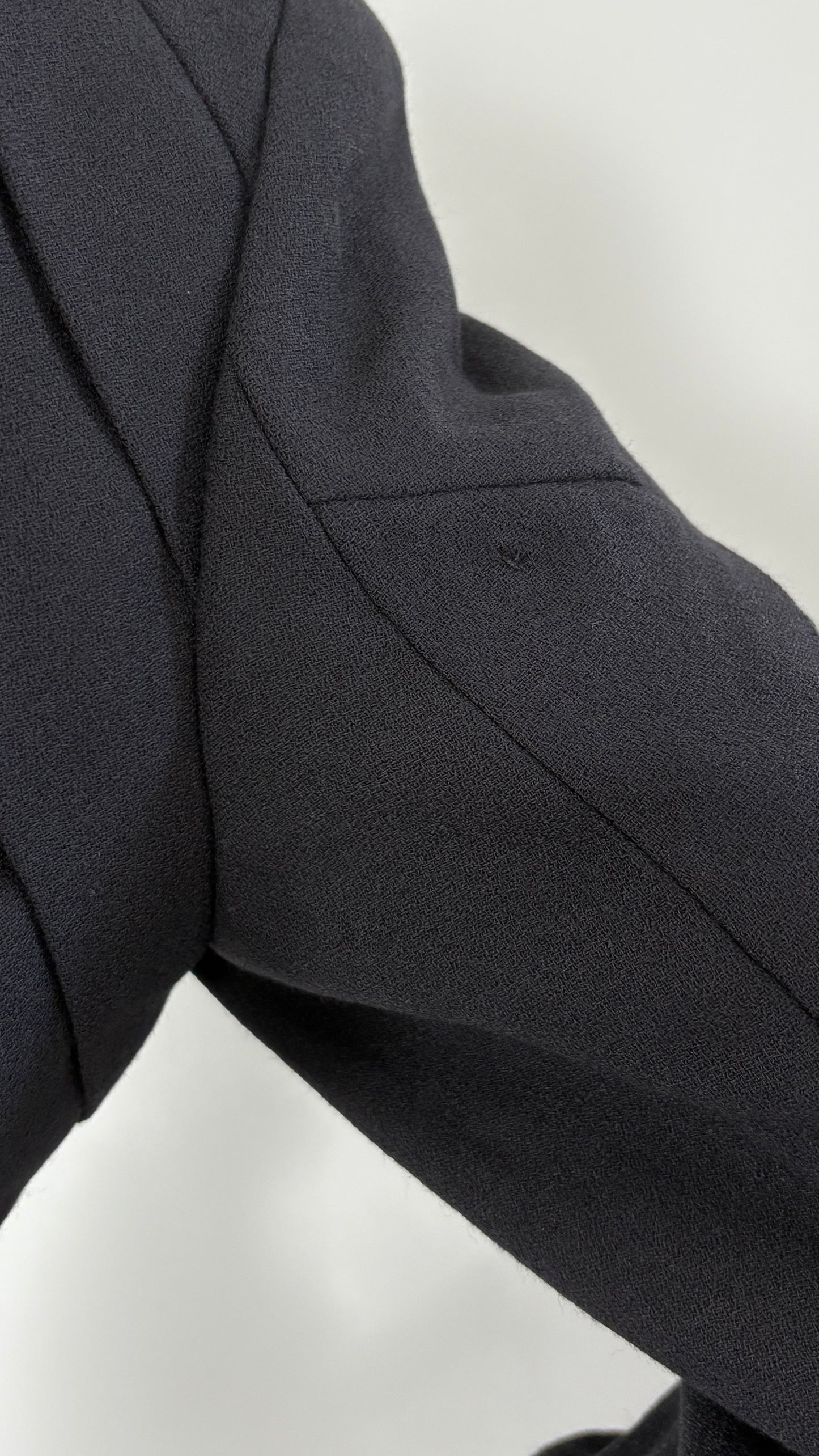 John Galliano chevron pleated jacket