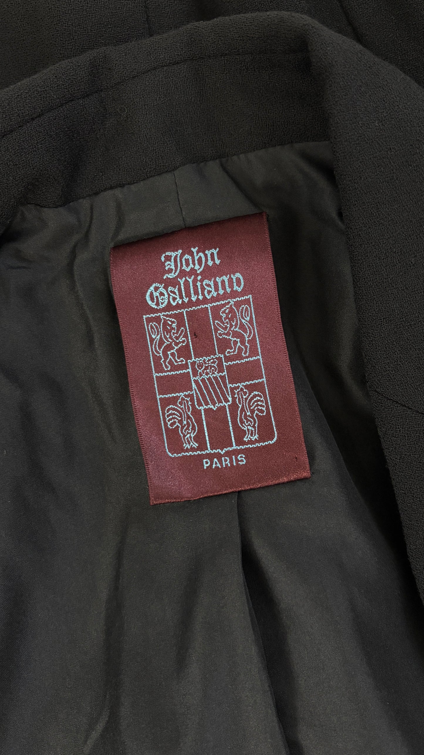 John Galliano chevron pleated jacket