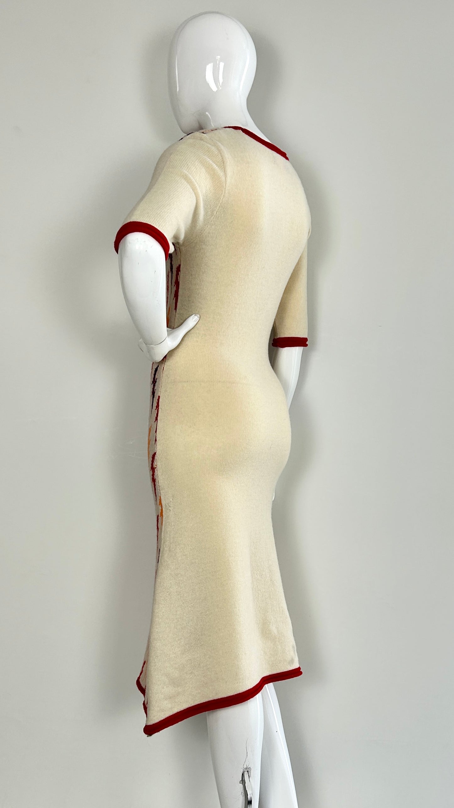 Walter Van Beirendonck lightning bolt knit dress