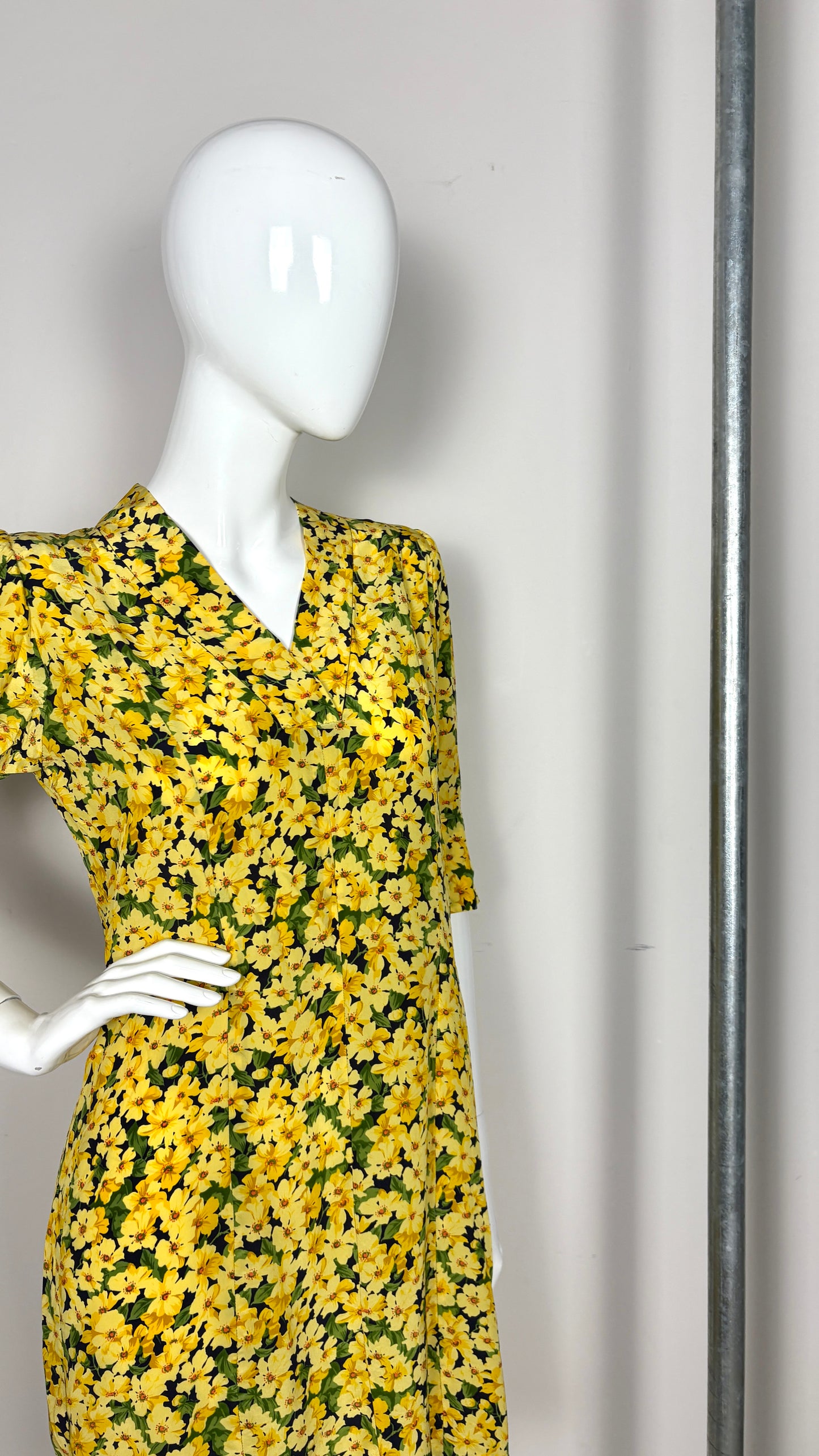 Yves Saint Laurent yellow floral dress