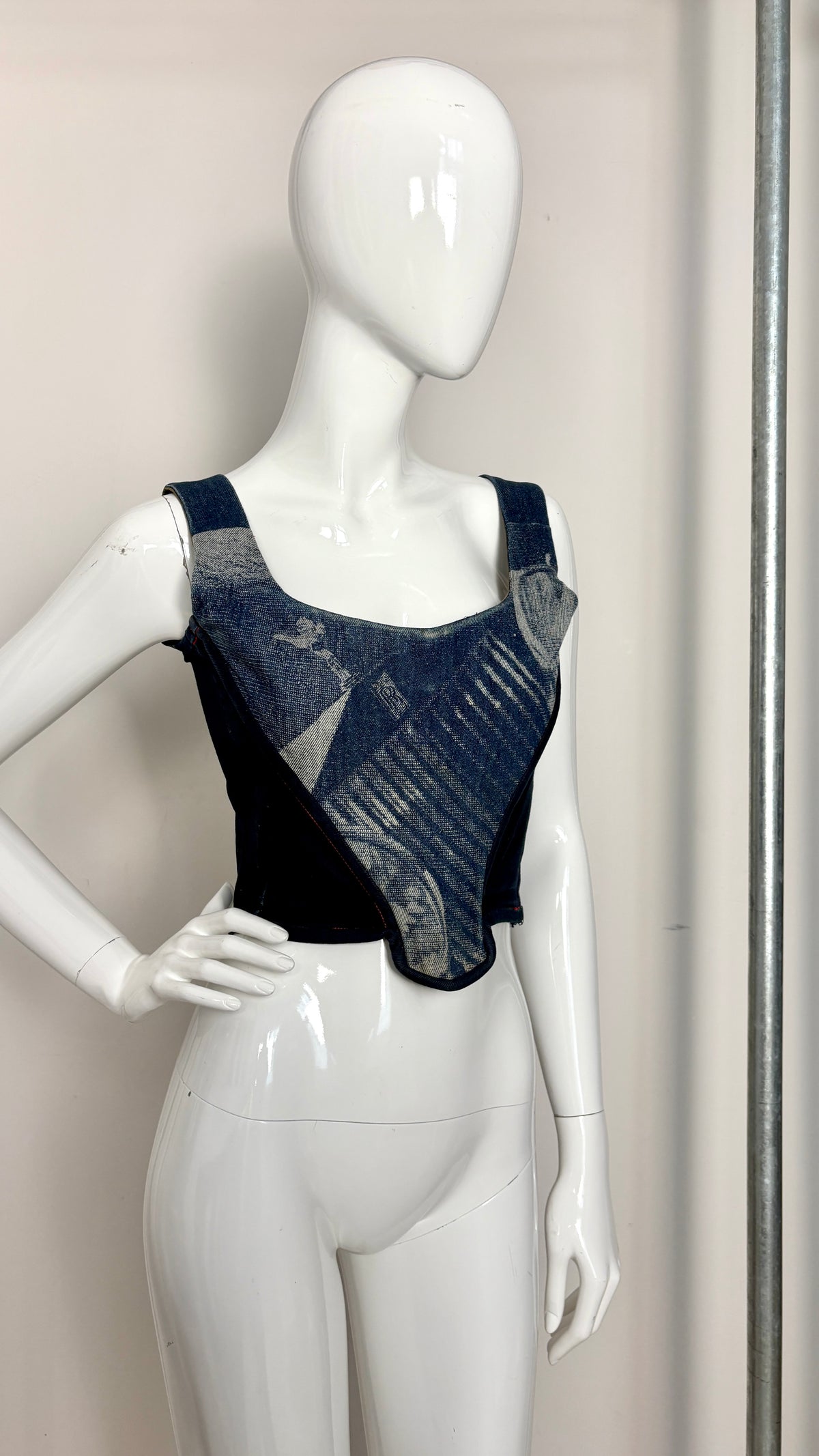 Vivienne Westwood S/S 1992/1993 'ALWAYS ON CAMERA' denim corset