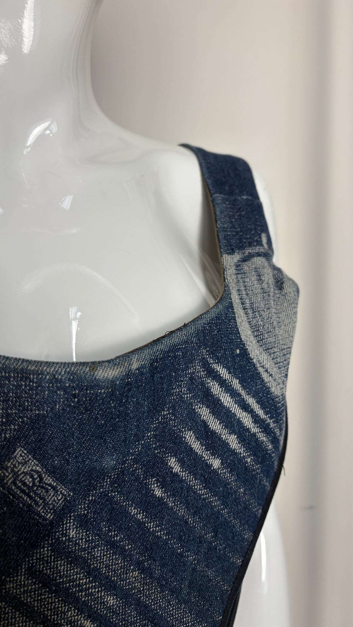 Vivienne Westwood S/S 1992/1993 'ALWAYS ON CAMERA' denim corset
