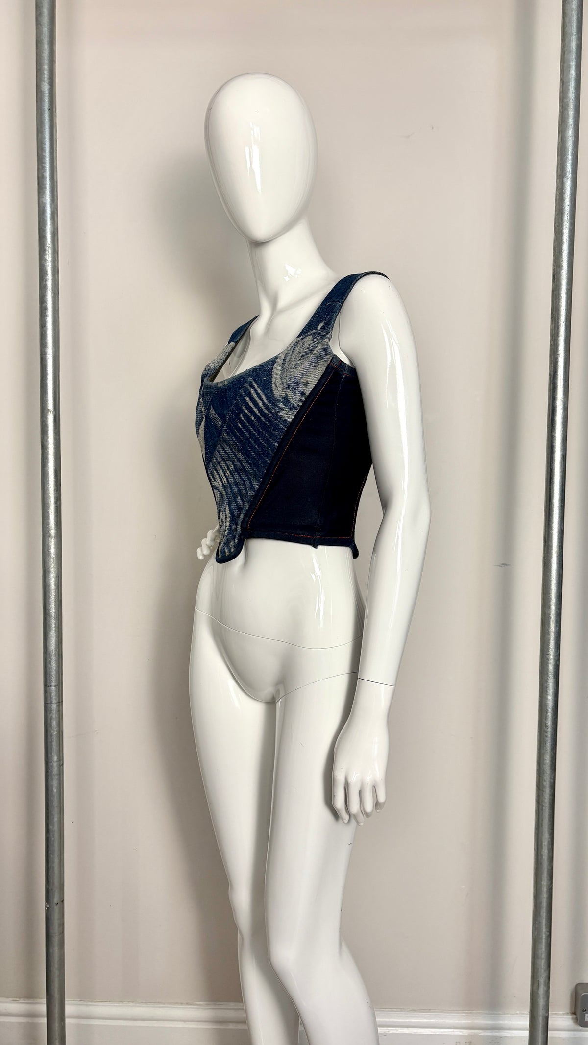 Vivienne Westwood S/S 1992/1993 'ALWAYS ON CAMERA' denim corset