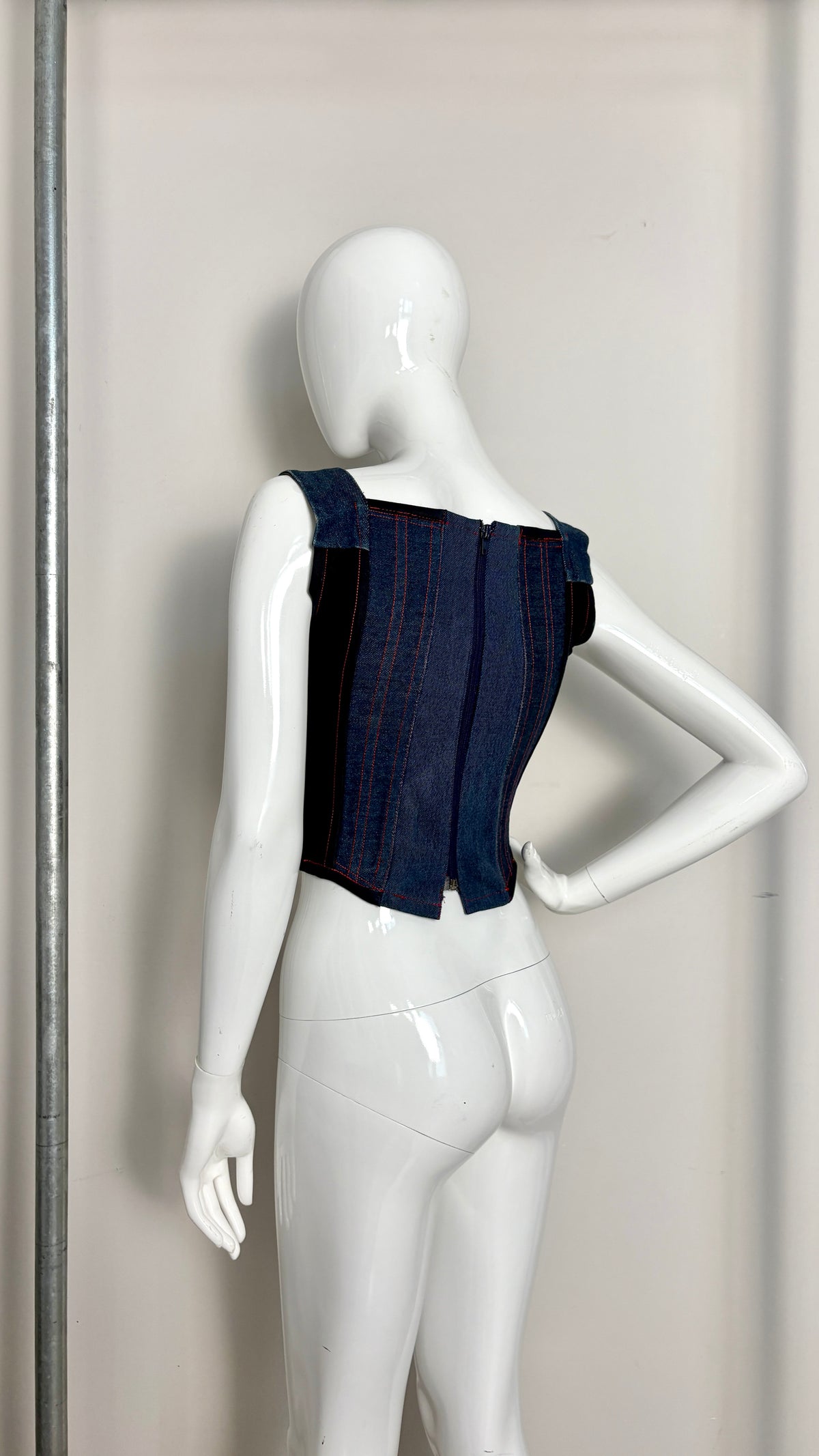 Vivienne Westwood S/S 1992/1993 'ALWAYS ON CAMERA' denim corset