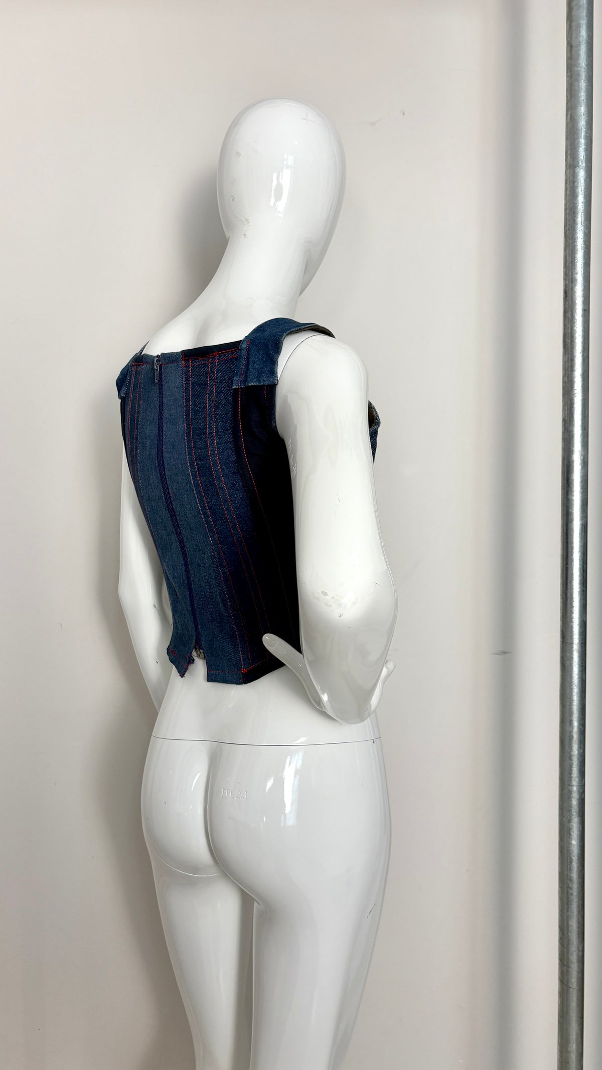 Vivienne Westwood S/S 1992/1993 'ALWAYS ON CAMERA' denim corset