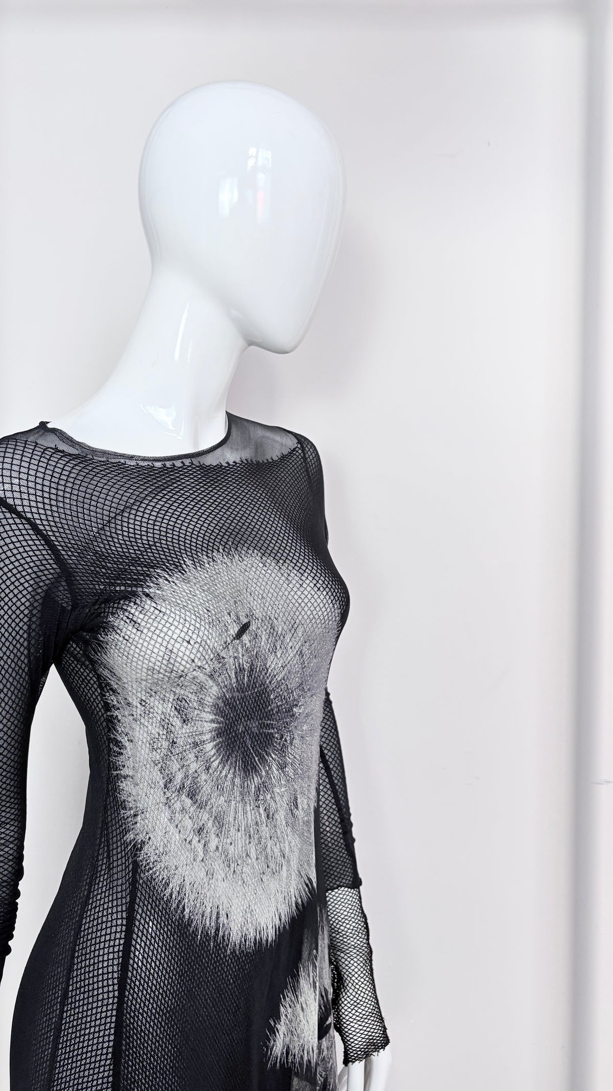 Yohji Yamamoto A/W 2011 double layer fishnet dandelion dres