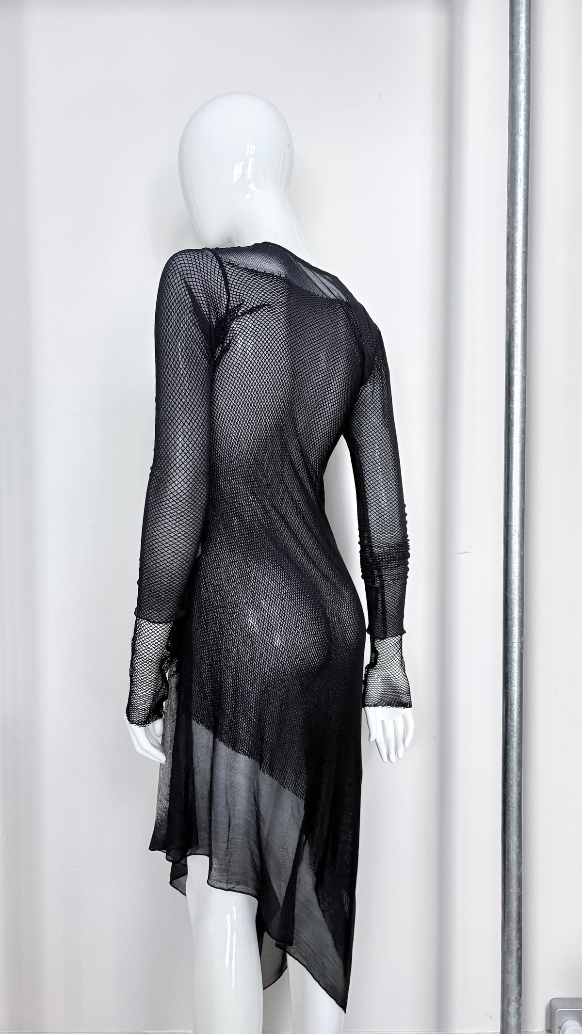 Yohji Yamamoto A/W 2011 double layer fishnet dandelion dres