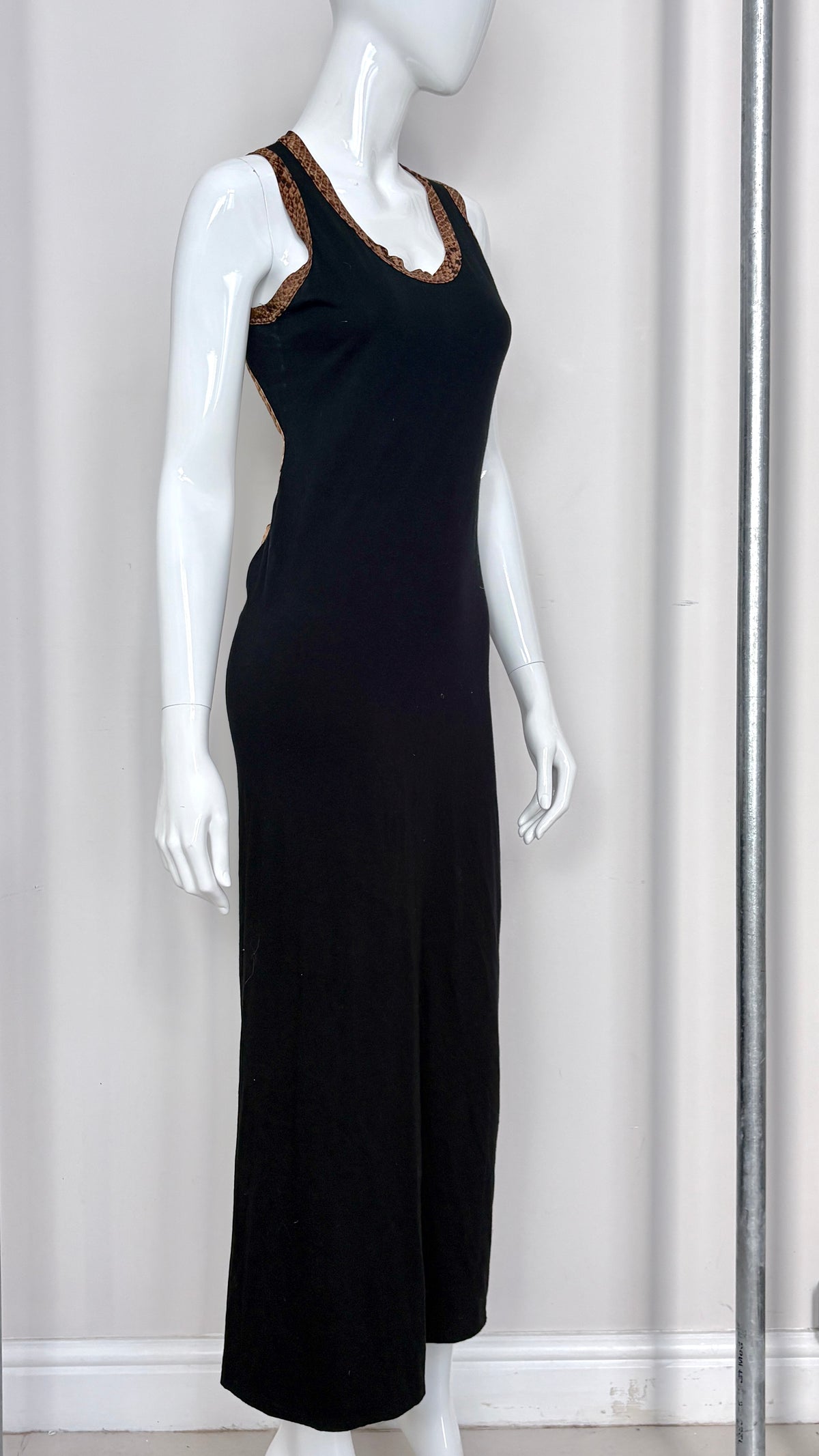 Jean Paul Gaultier racer neck wrap dress