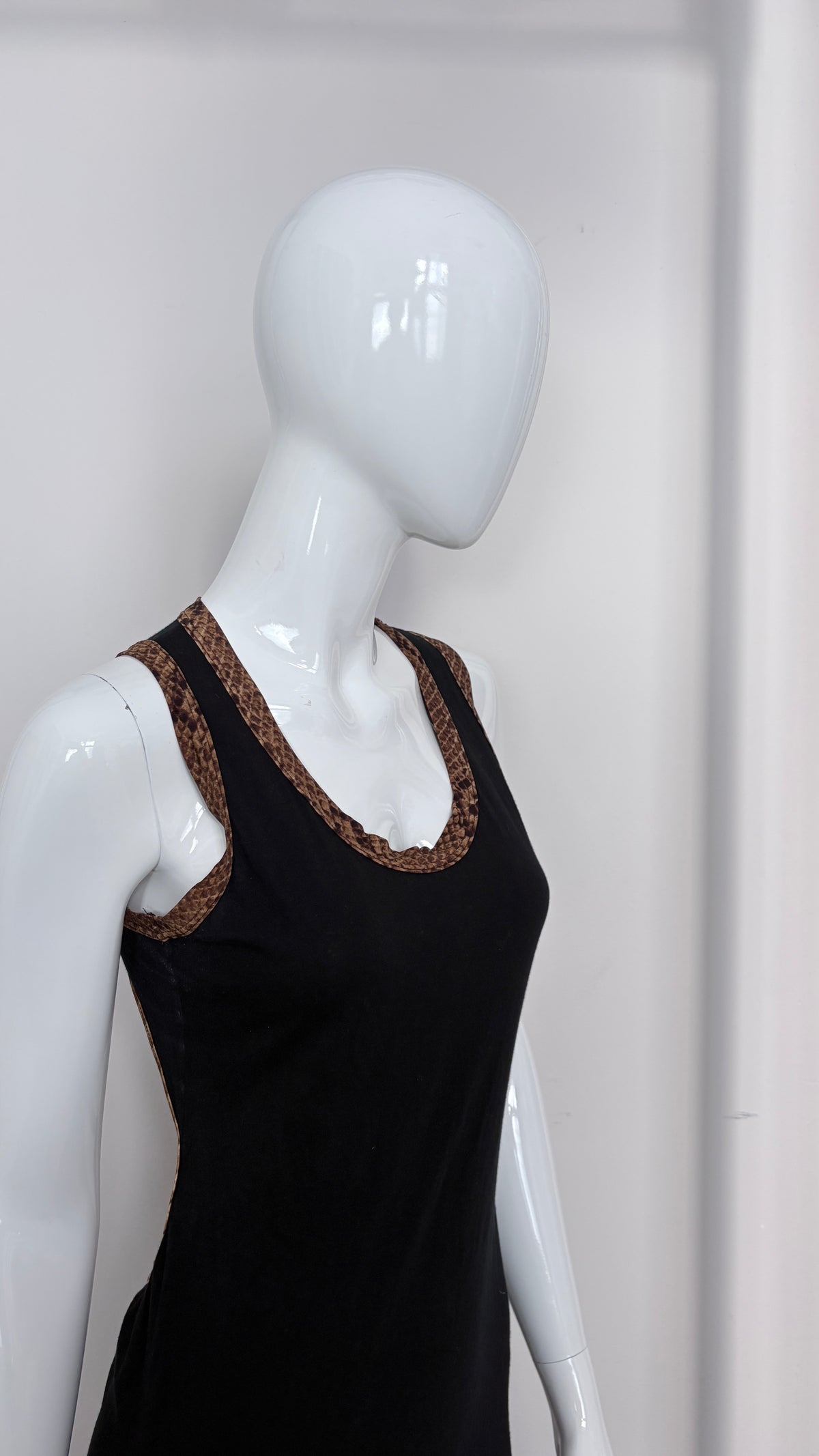 Jean Paul Gaultier racer neck wrap dress
