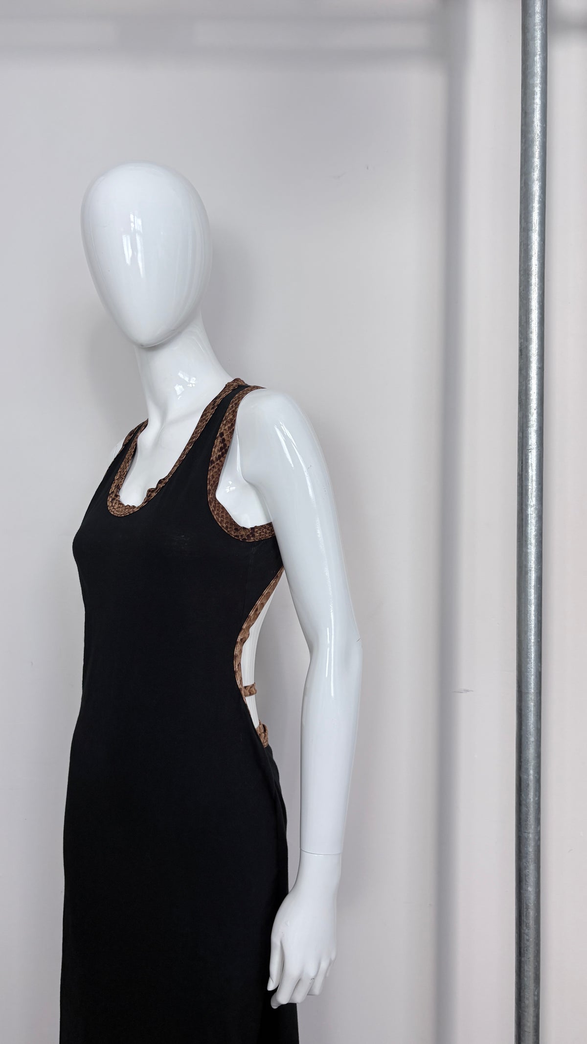 Jean Paul Gaultier racer neck wrap dress