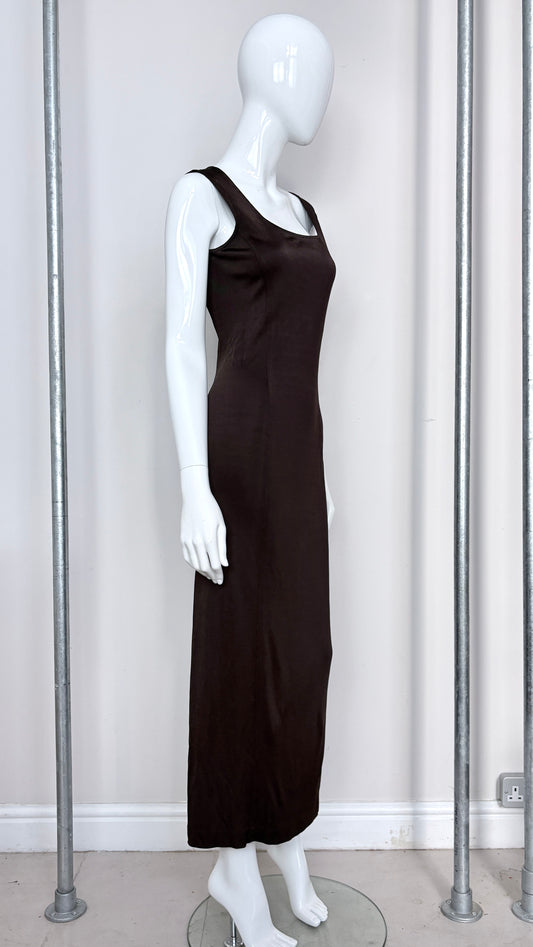 Claude Montana aubergine dress