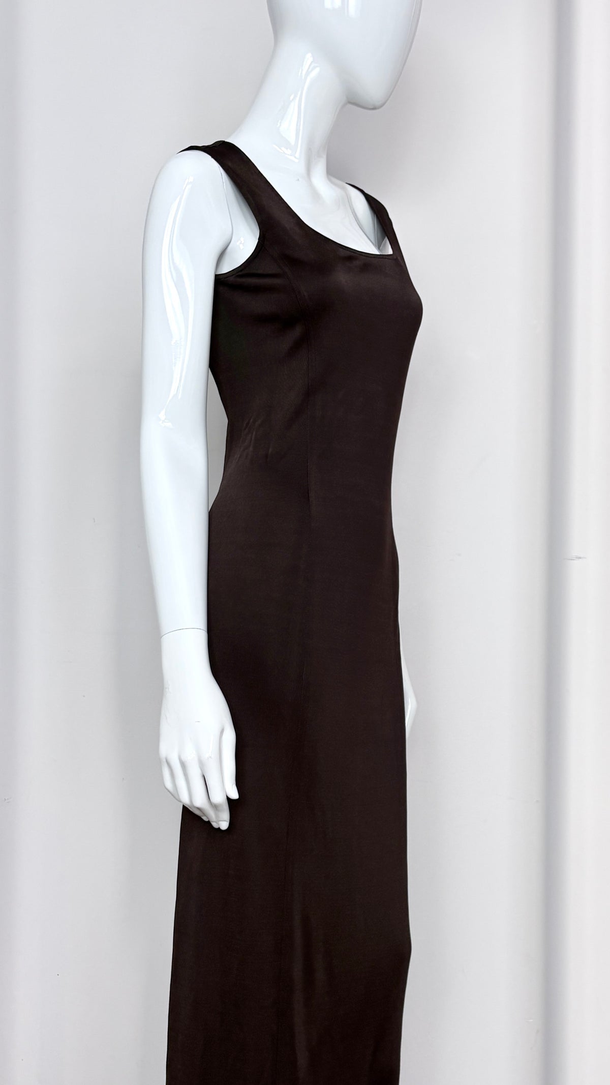Claude Montana aubergine dress
