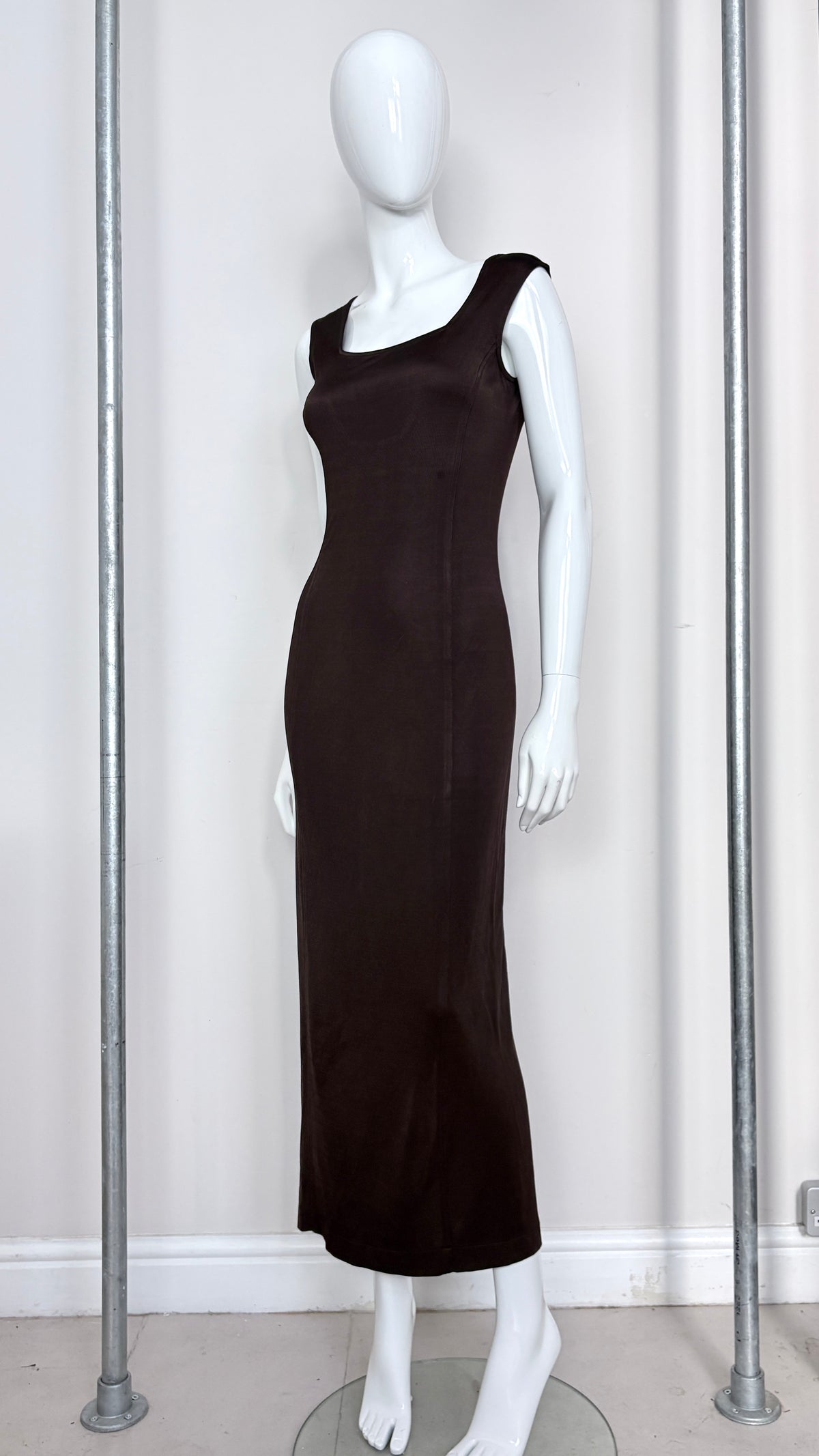 Claude Montana aubergine dress