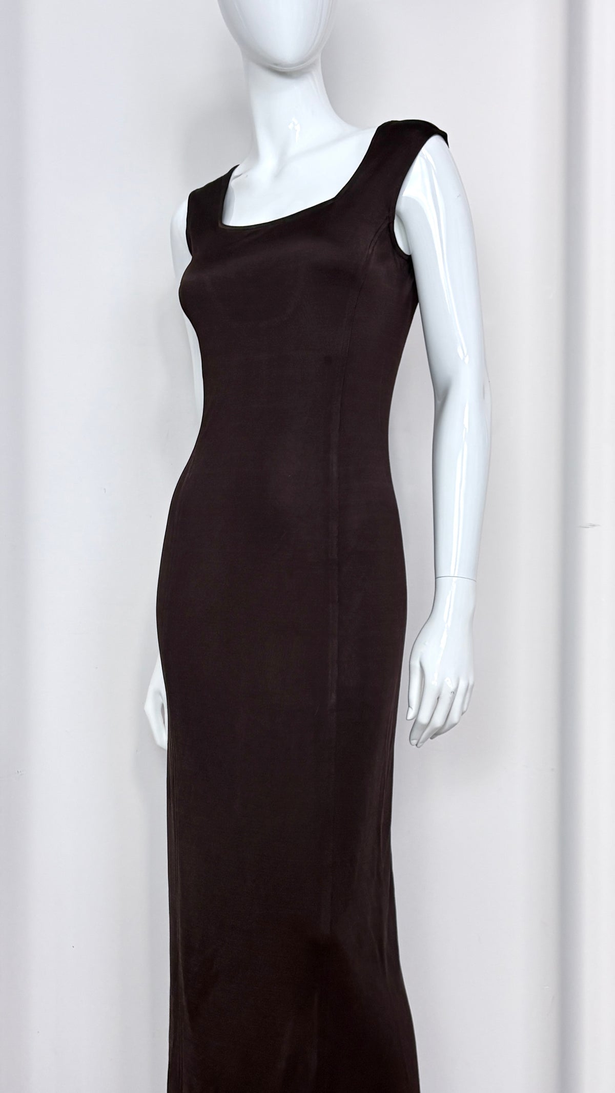 Claude Montana aubergine dress