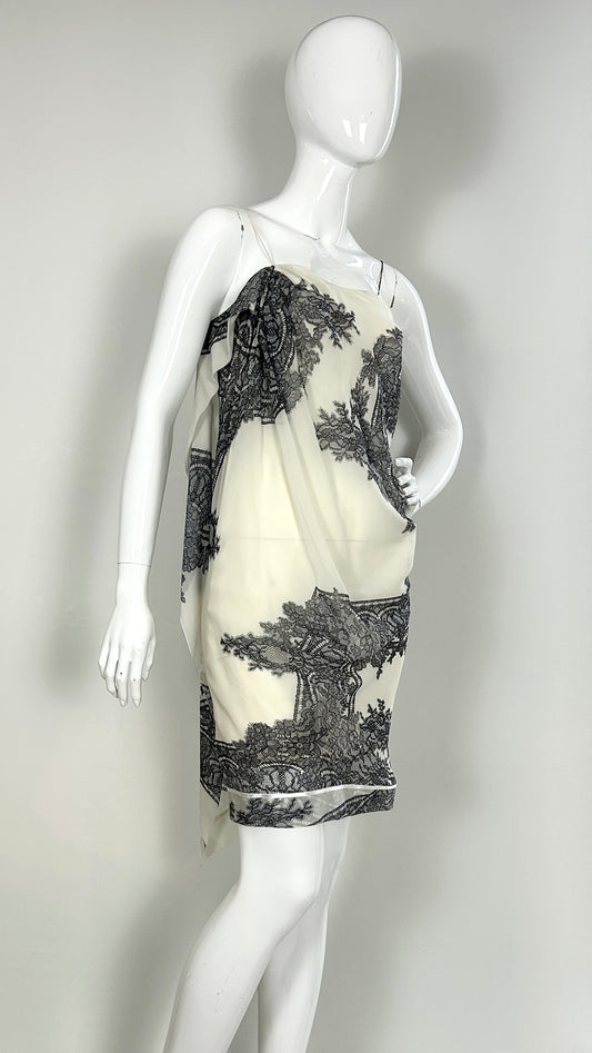 John Galliano pre-collection 2002 lace print dress