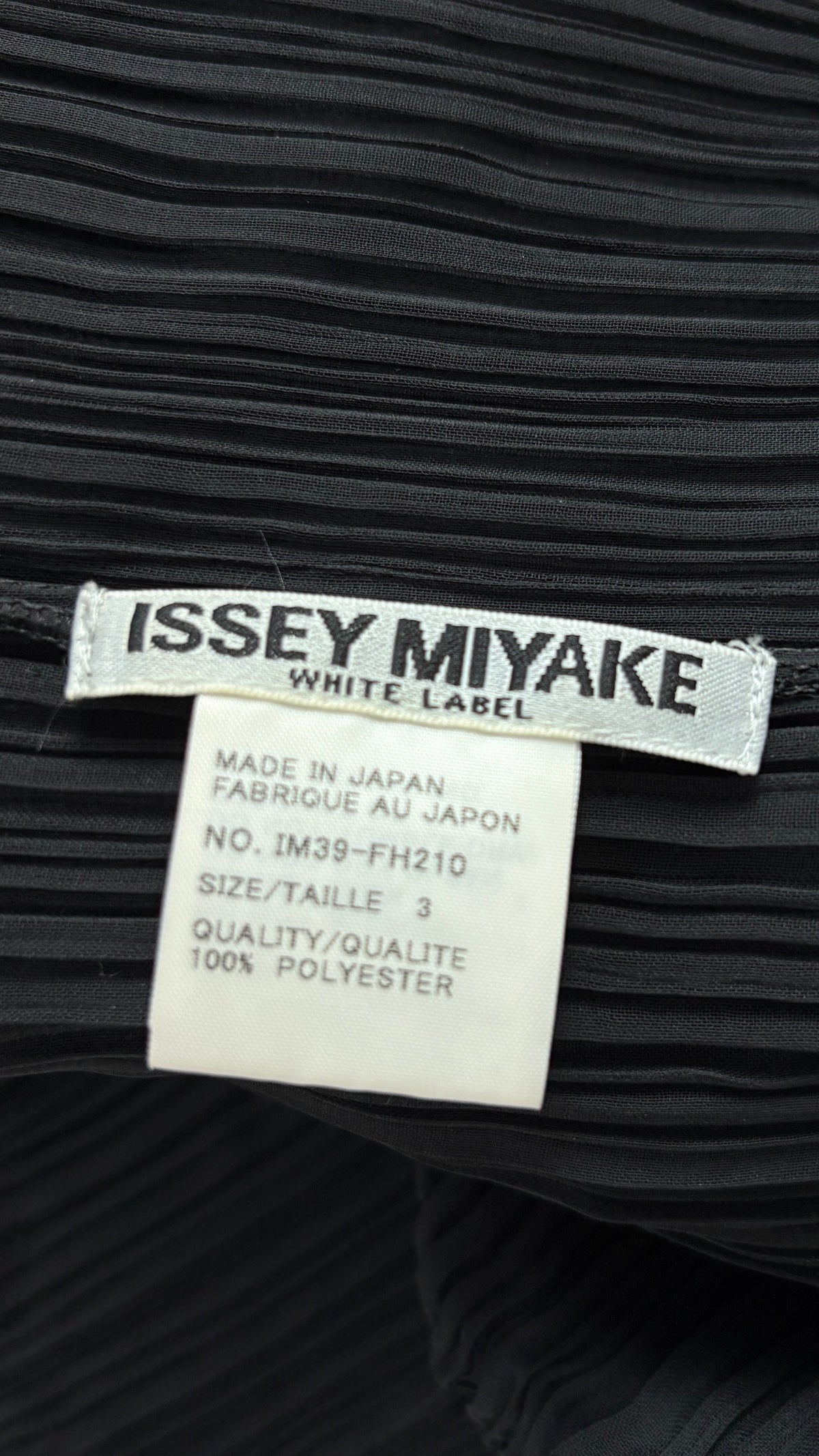 Issey Miyake pleated column wrap dress