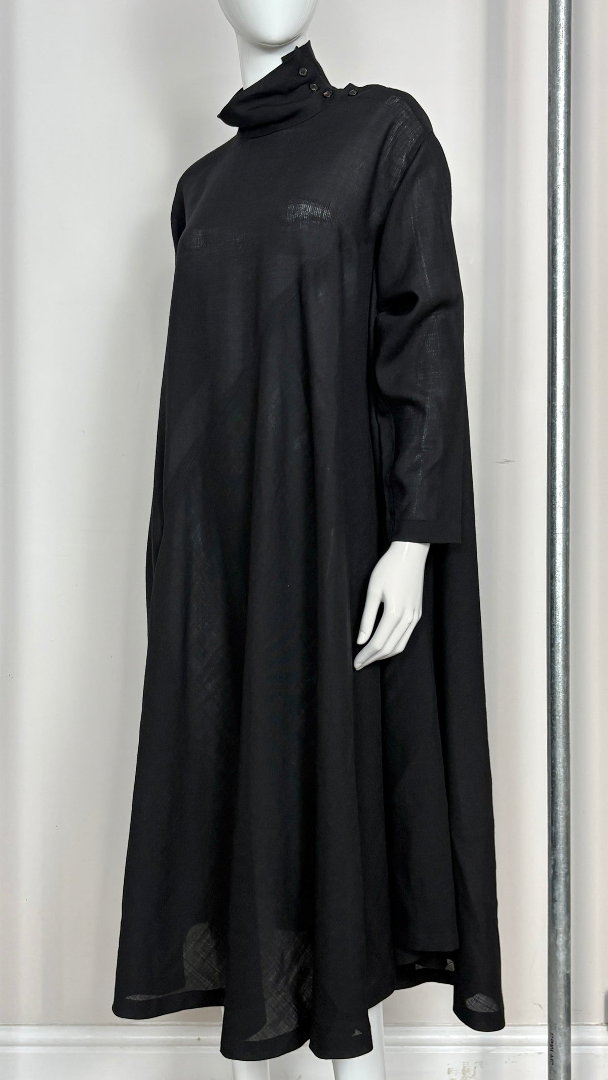 Issey Miyake plantation diagonally cut tent dress
