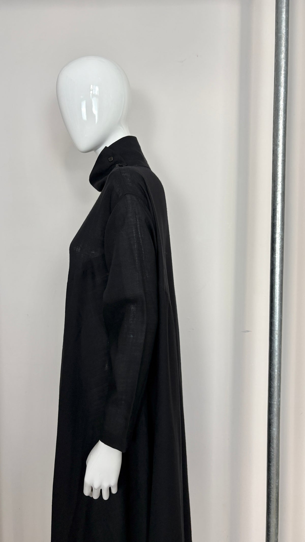 Issey Miyake plantation diagonally cut tent dress