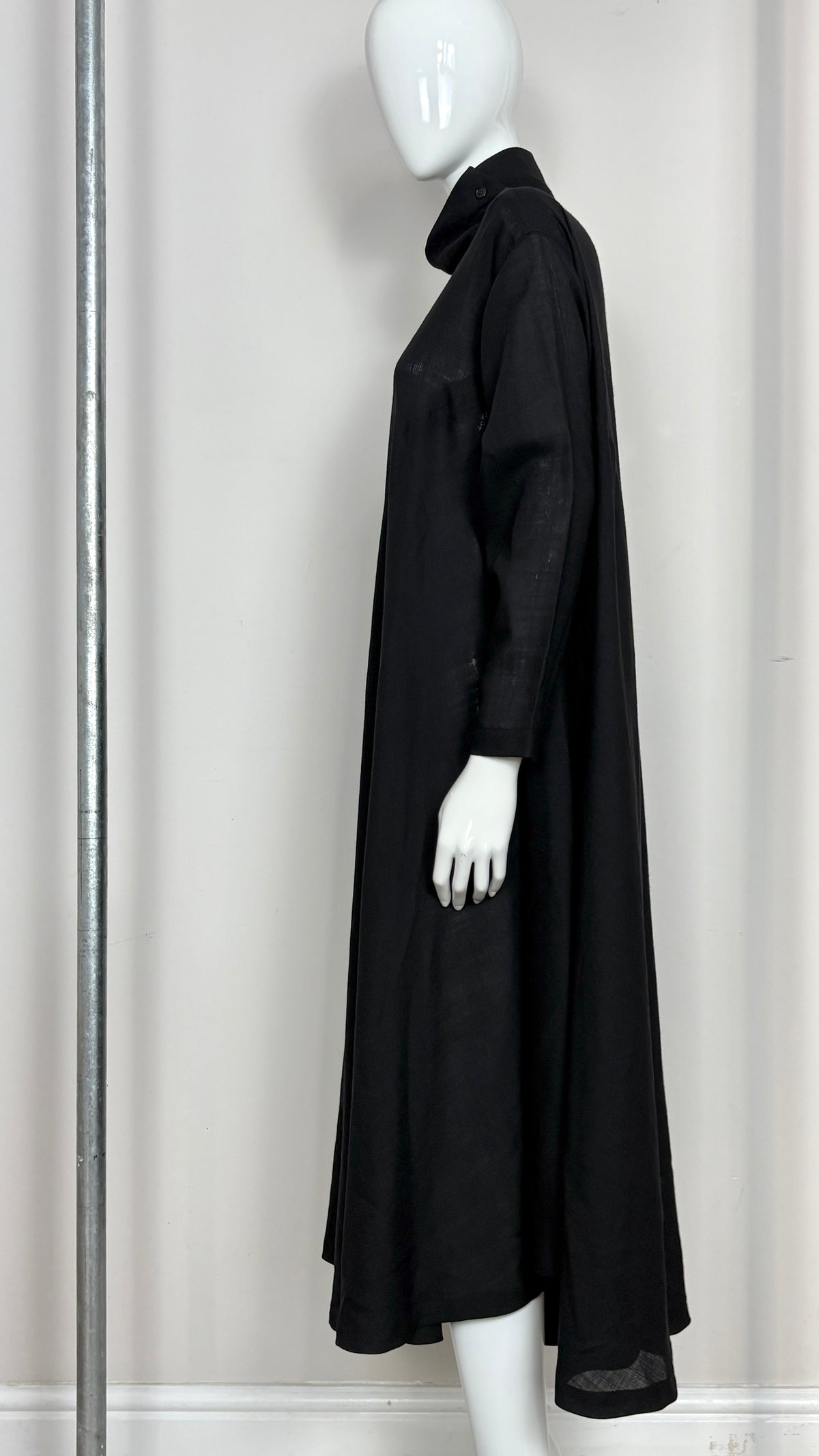 Issey Miyake plantation diagonally cut tent dress