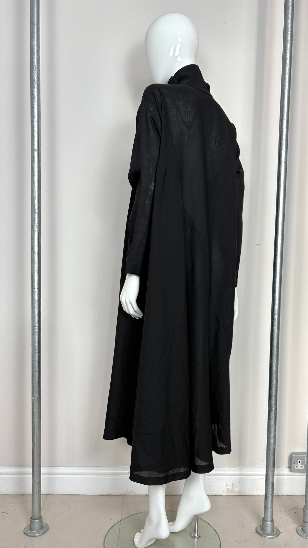 Issey Miyake plantation diagonally cut tent dress