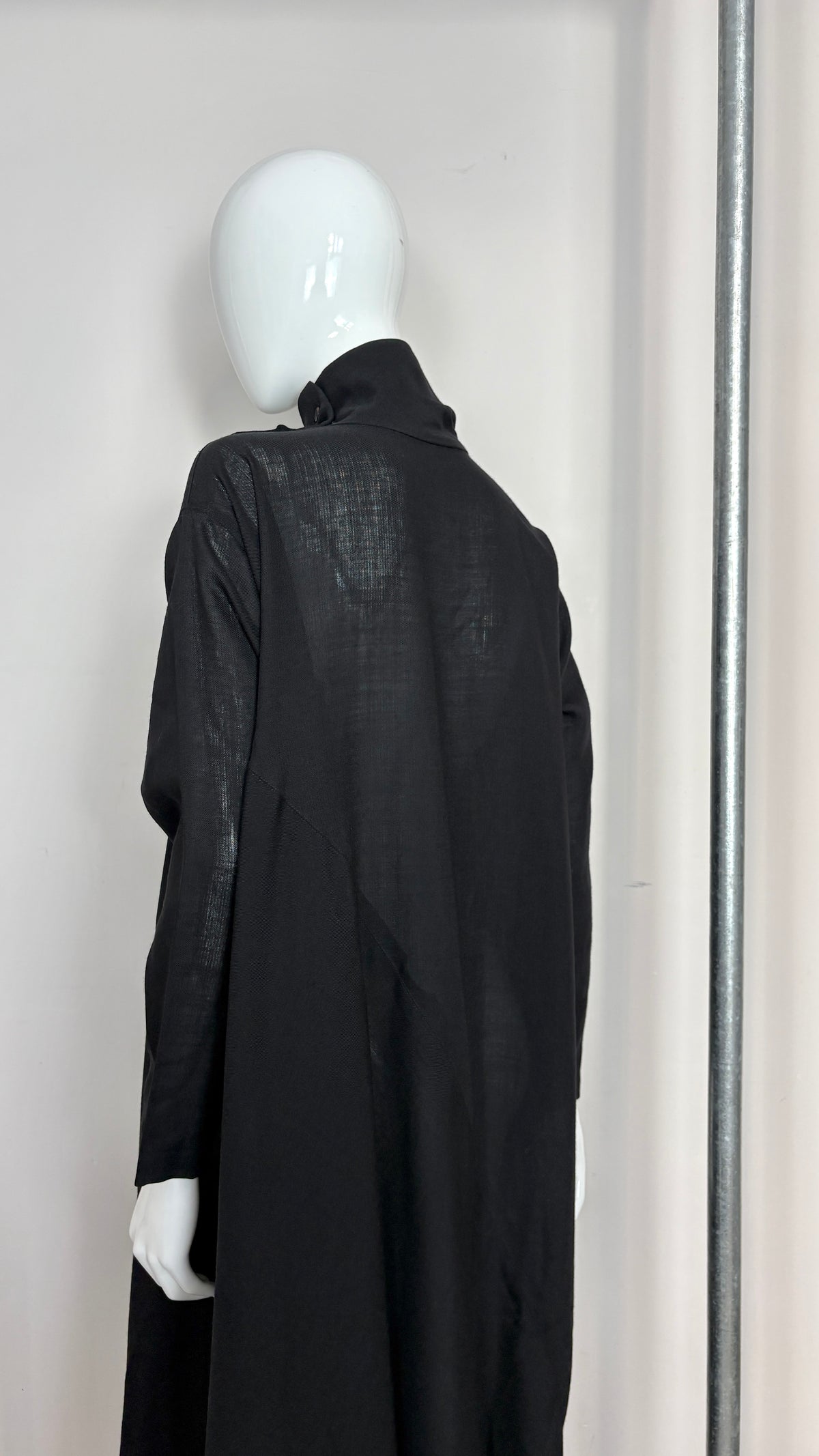 Issey Miyake plantation diagonally cut tent dress
