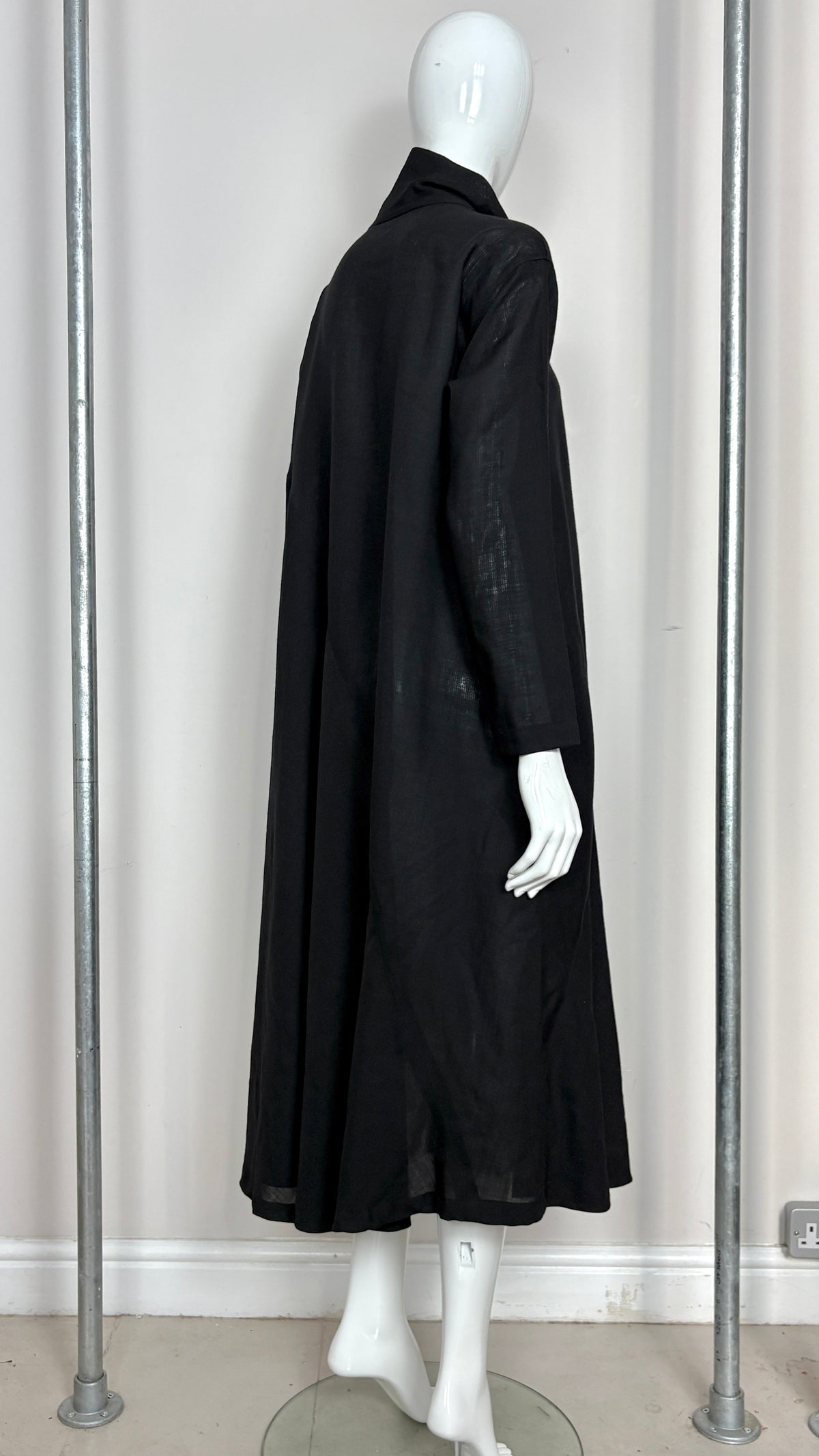 Issey Miyake plantation diagonally cut tent dress