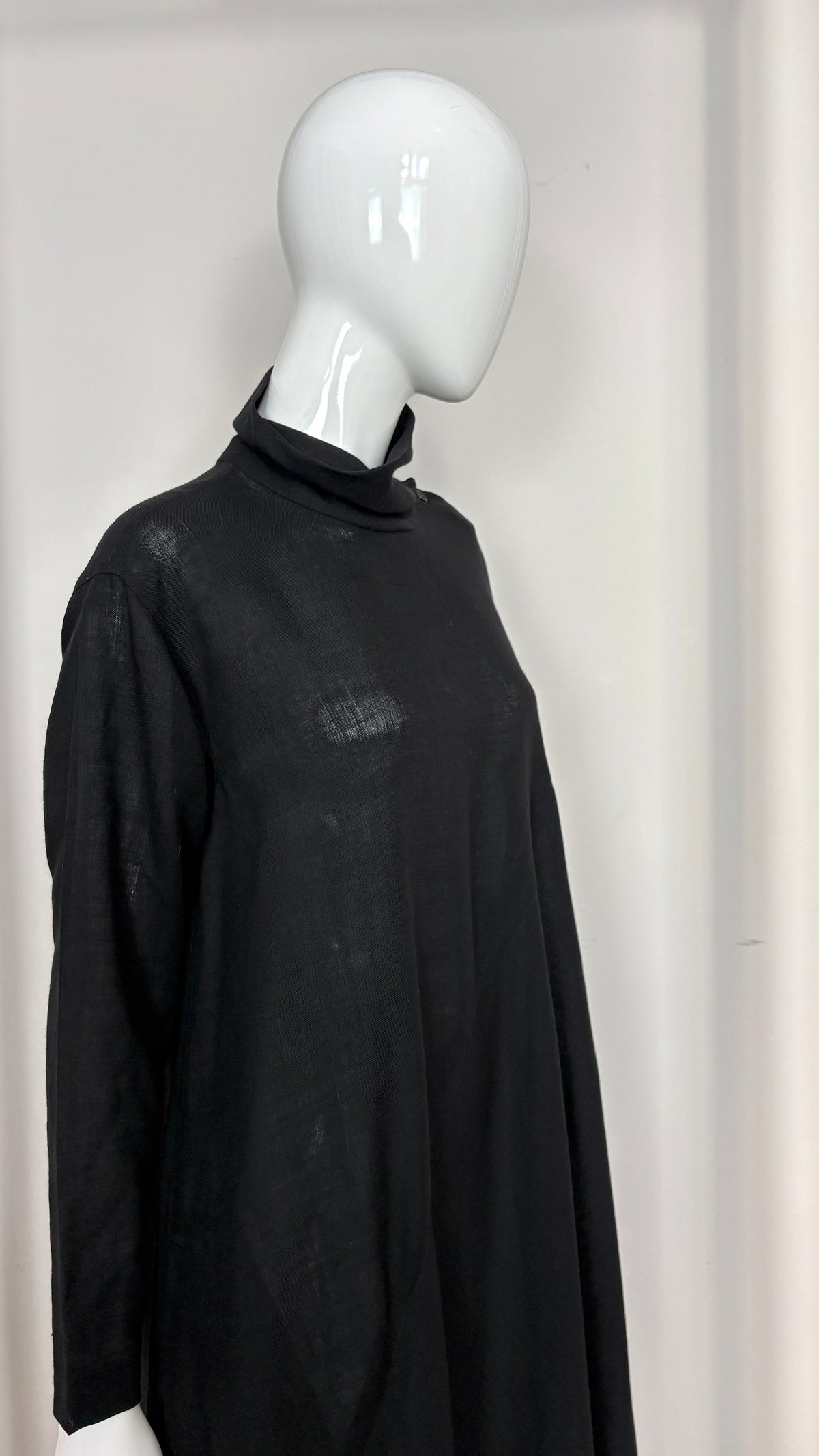 Issey Miyake plantation diagonally cut tent dress