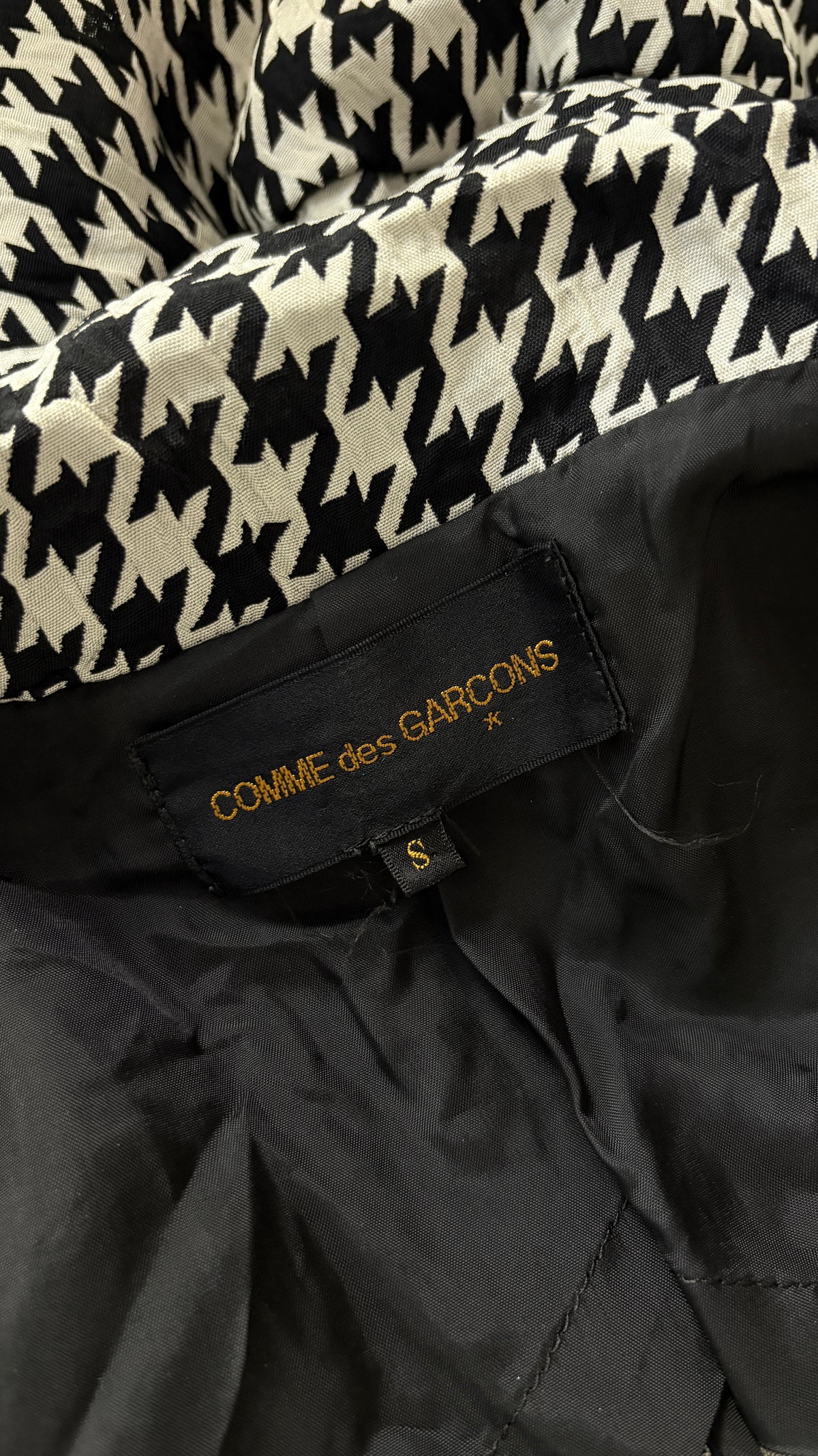 Comme des Garcons 1992 houndstooth ensemble