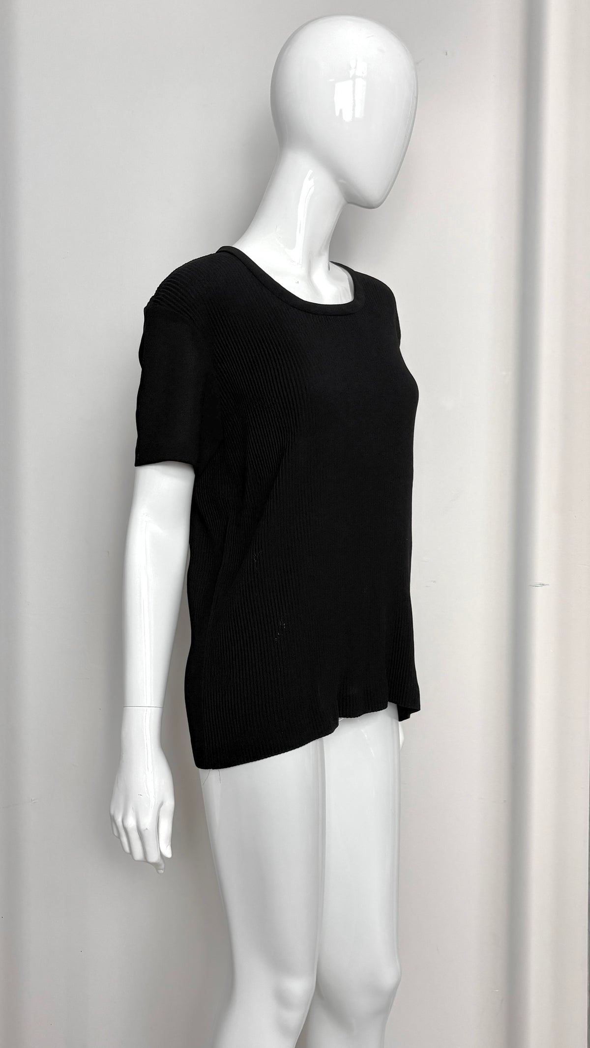 Comme des Garcons pleated crepe top (early label)