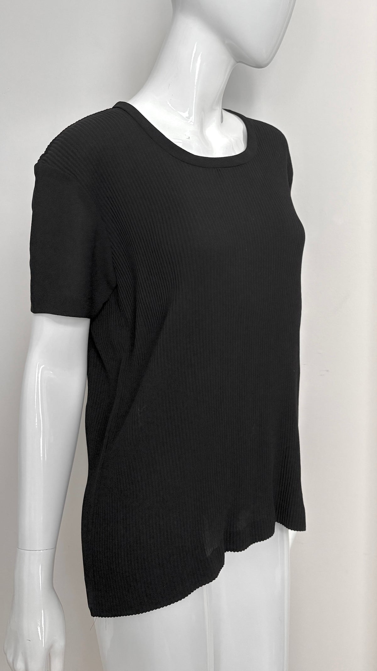 Comme des Garcons pleated crepe top (early label)