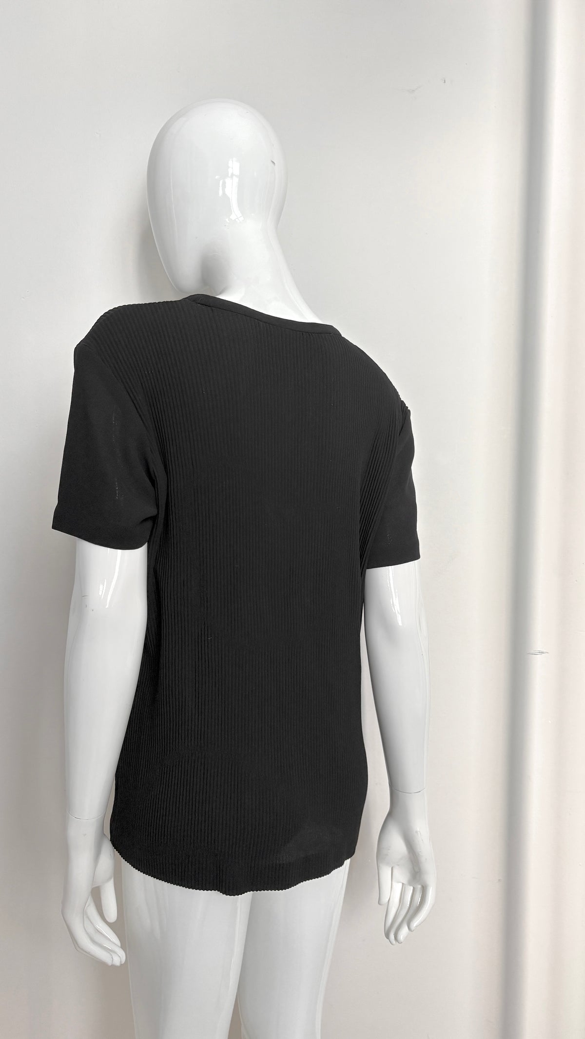 Comme des Garcons pleated crepe top (early label)